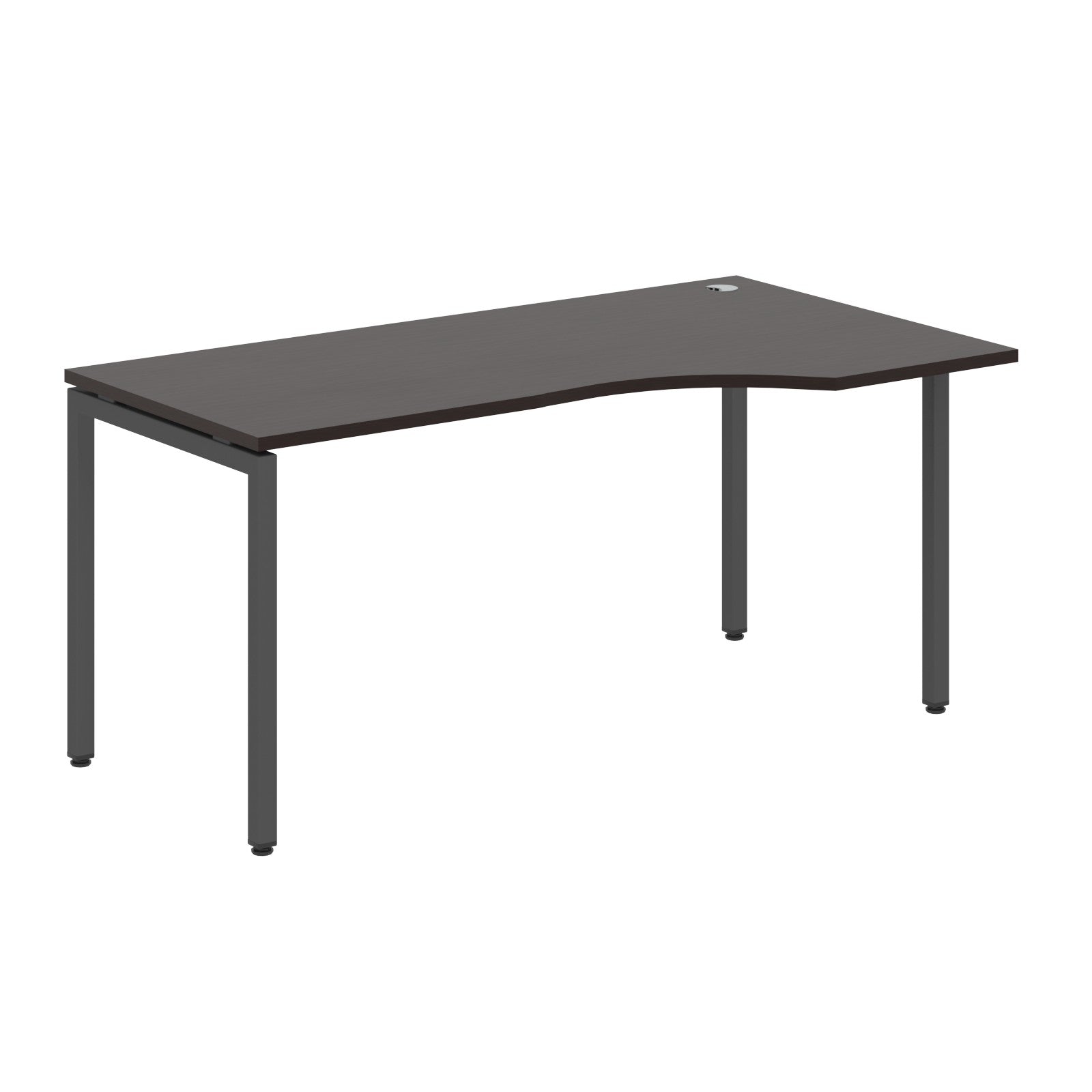 L SHAPE DESK MADE IN 25MM MFC TOP, E1 LAMINATE CHIPBOARD WITH WOODEN MODESTY PANEL 40X40MM METAL U SHAPE FRAMES by Treejar | Souqify