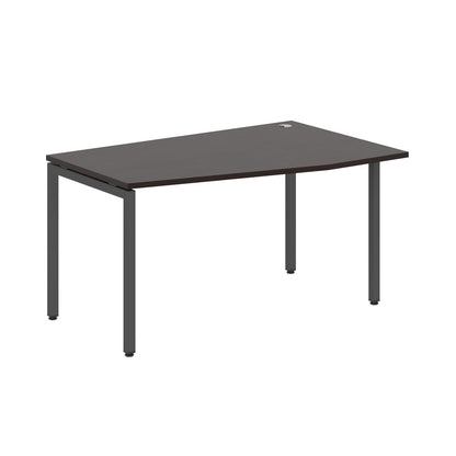 L SHAPE DESK MADE IN 25MM MFC TOP, E1 LAMINATE CHIPBOARD WITH WOODEN MODESTY PANEL 40X40MM METAL U SHAPE FRAMES by Treejar | Souqify