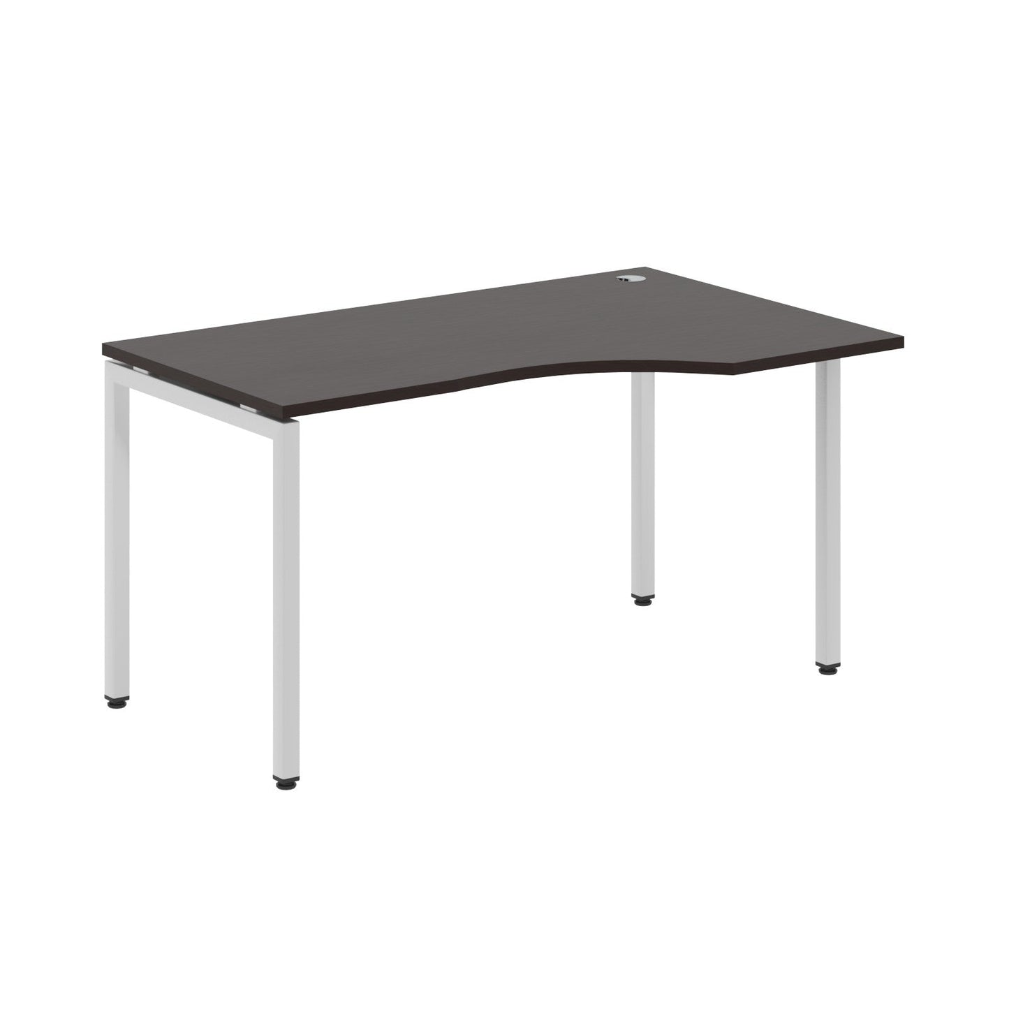 L SHAPE DESK MADE IN 25MM MFC TOP, E1 LAMINATE CHIPBOARD WITH WOODEN MODESTY PANEL 40X40MM METAL U SHAPE FRAMES by Treejar | Souqify