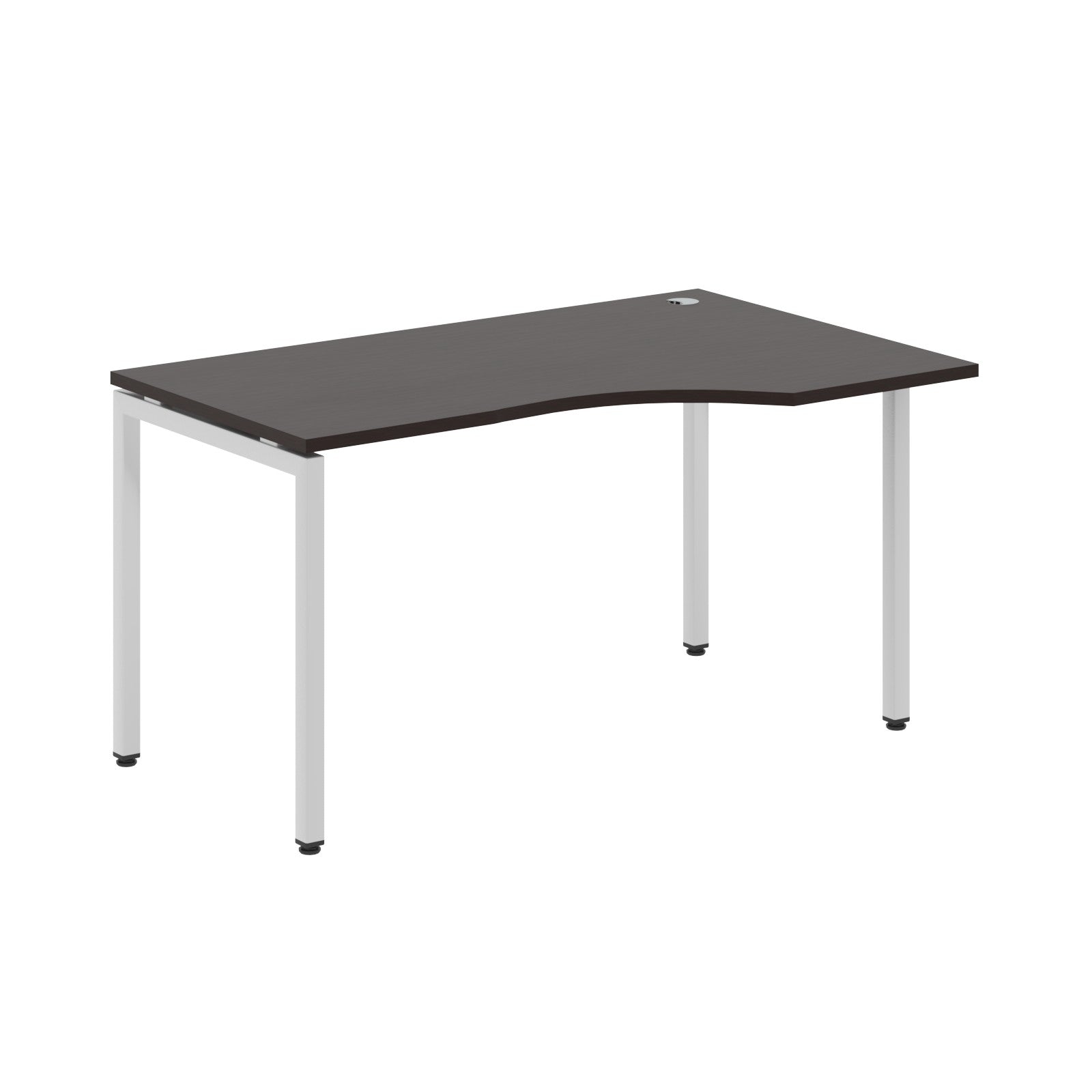L SHAPE DESK MADE IN 25MM MFC TOP, E1 LAMINATE CHIPBOARD WITH WOODEN MODESTY PANEL 40X40MM METAL U SHAPE FRAMES by Treejar | Souqify