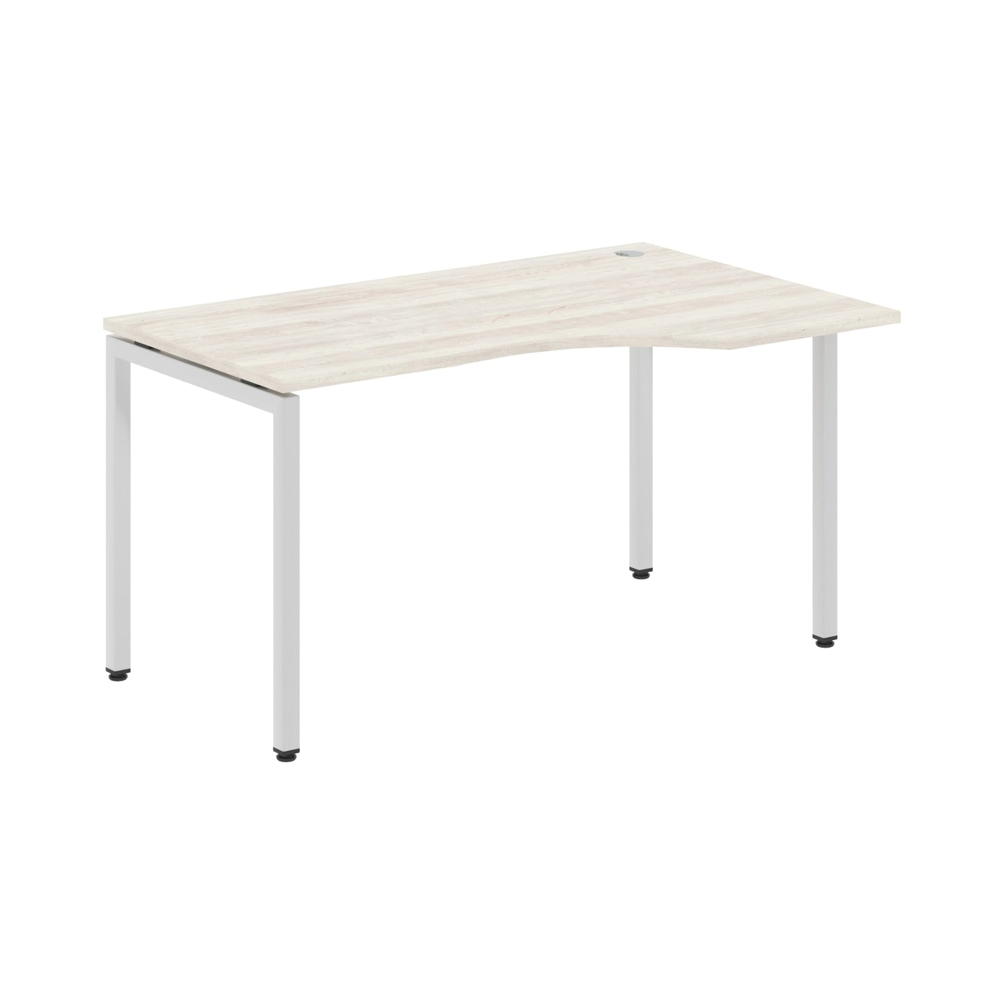 L SHAPE DESK MADE IN 25MM MFC TOP, E1 LAMINATE CHIPBOARD WITH WOODEN MODESTY PANEL 40X40MM METAL U SHAPE FRAMES by Treejar | Souqify