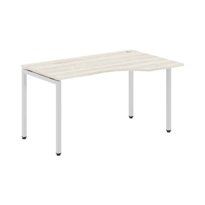 L SHAPE DESK MADE IN 25MM MFC TOP, E1 LAMINATE CHIPBOARD WITH WOODEN MODESTY PANEL 40X40MM METAL U SHAPE FRAMES by Treejar | Souqify
