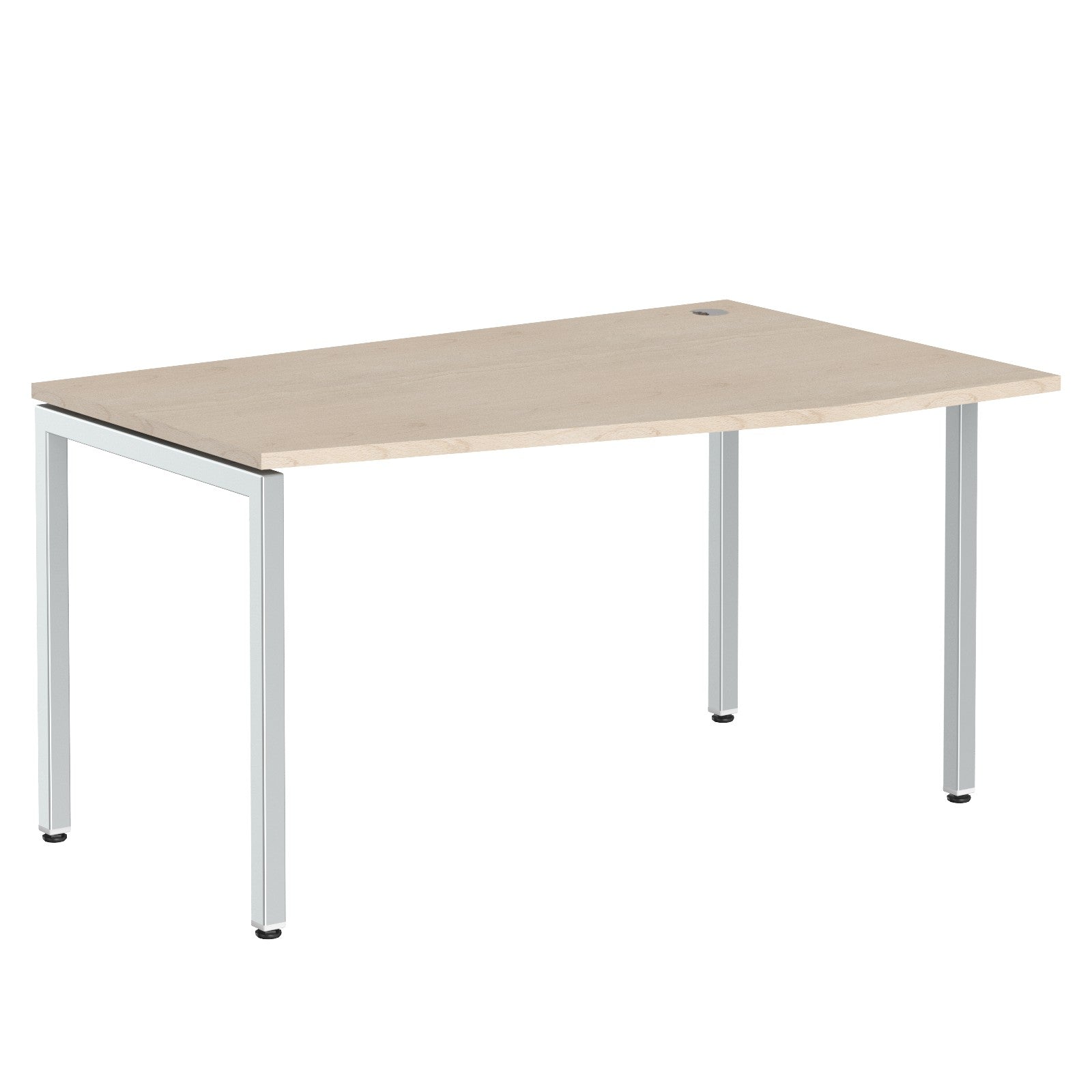 L SHAPE DESK MADE IN 25MM MFC TOP, E1 LAMINATE CHIPBOARD WITH WOODEN MODESTY PANEL 40X40MM METAL U SHAPE FRAMES by Treejar | Souqify