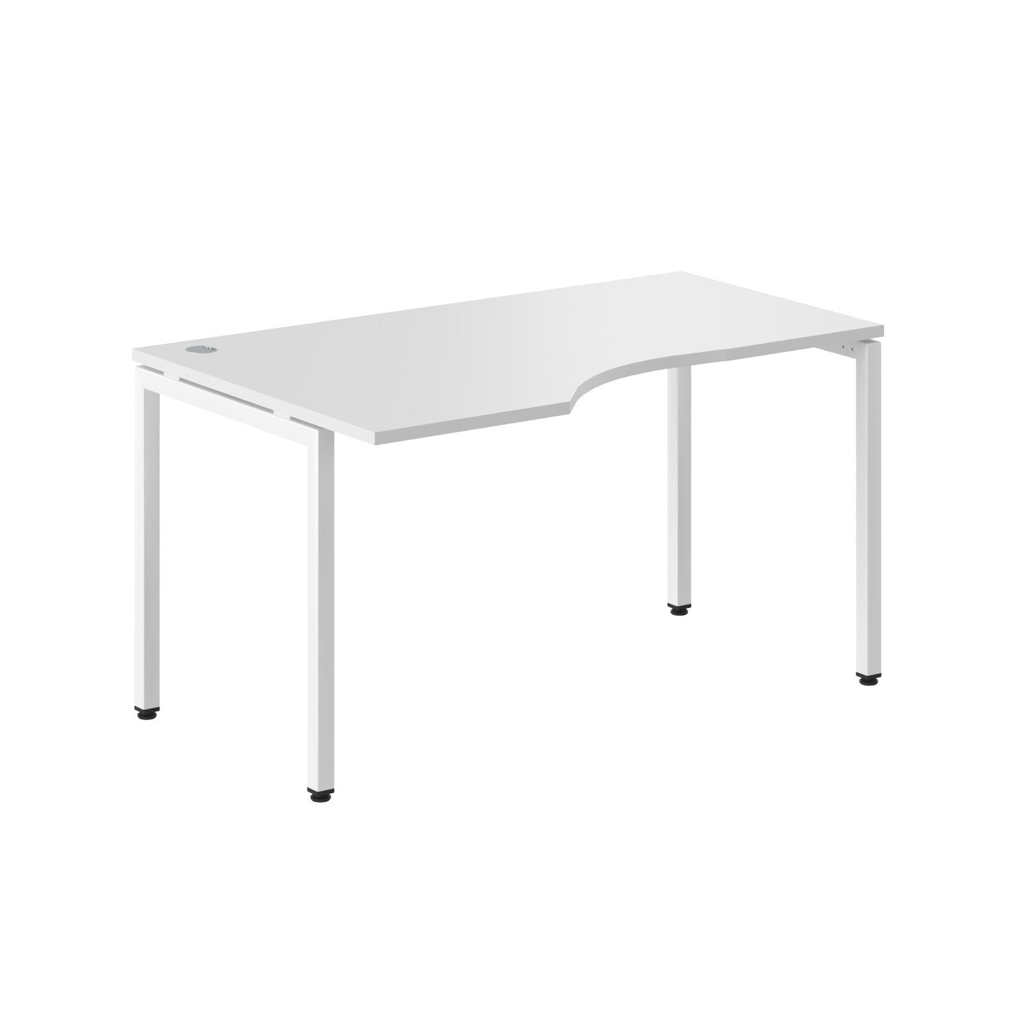 L SHAPE DESK MADE IN 25MM MFC TOP, E1 LAMINATE CHIPBOARD WITH WOODEN MODESTY PANEL 40X40MM METAL U SHAPE FRAMES by Treejar | Souqify