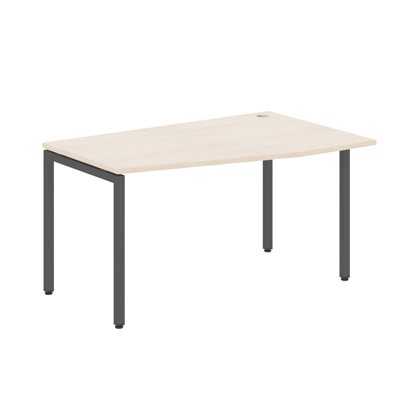 L SHAPE DESK MADE IN 25MM MFC TOP, E1 LAMINATE CHIPBOARD WITH WOODEN MODESTY PANEL 40X40MM METAL U SHAPE FRAMES by Treejar | Souqify