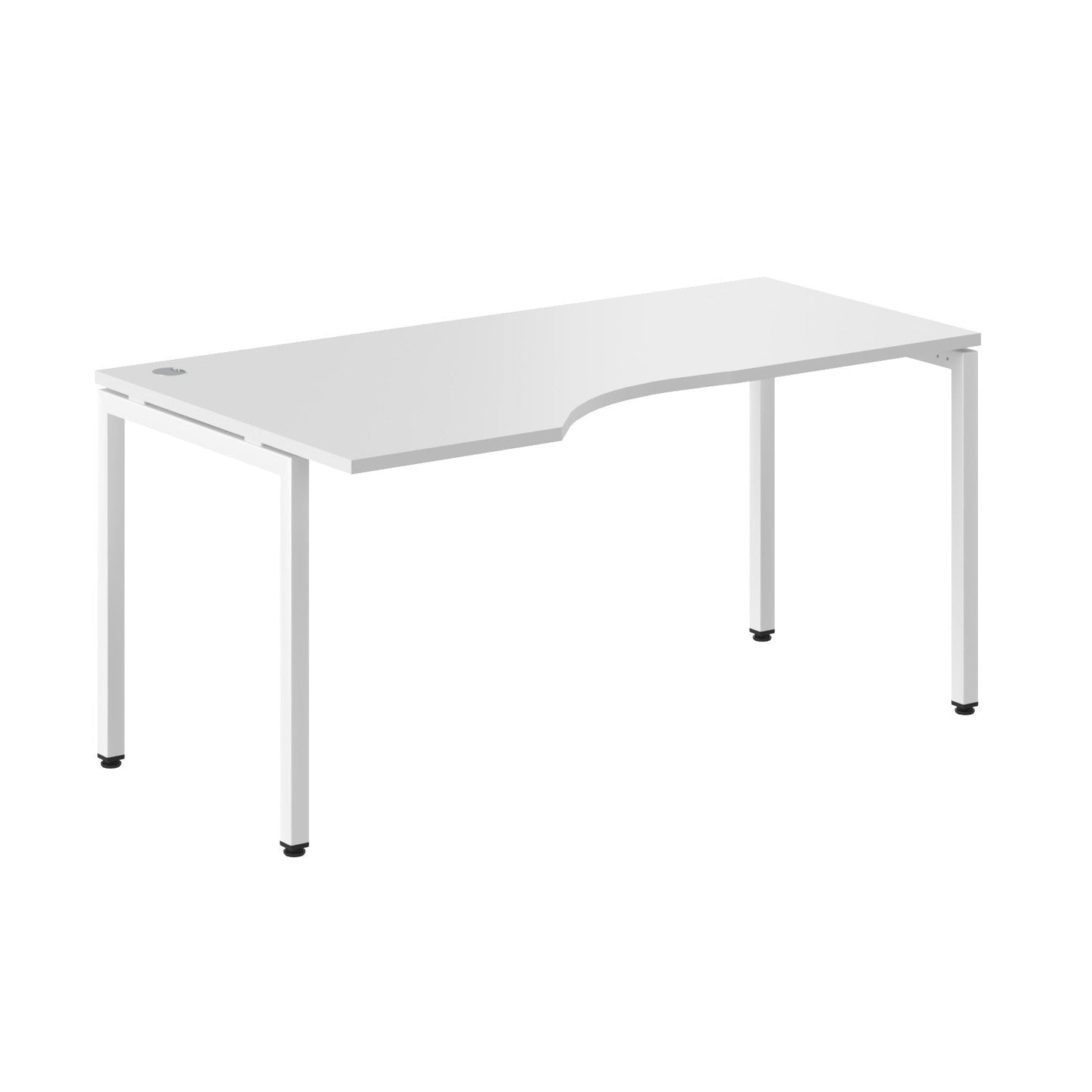 L SHAPE DESK MADE IN 25MM MFC TOP, E1 LAMINATE CHIPBOARD WITH WOODEN MODESTY PANEL 40X40MM METAL U SHAPE FRAMES by Treejar | Souqify