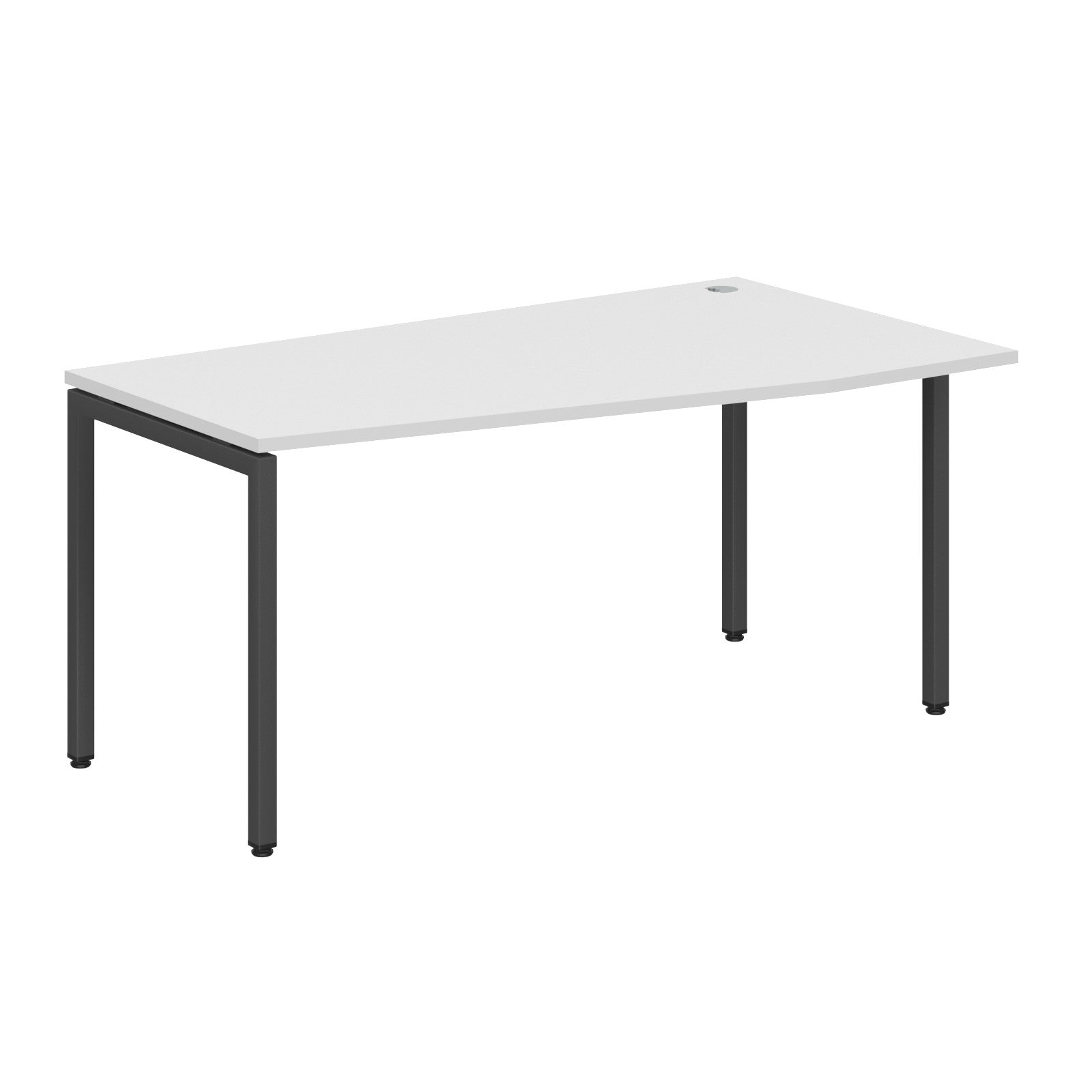L SHAPE DESK MADE IN 25MM MFC TOP, E1 LAMINATE CHIPBOARD WITH WOODEN MODESTY PANEL 40X40MM METAL U SHAPE FRAMES by Treejar | Souqify