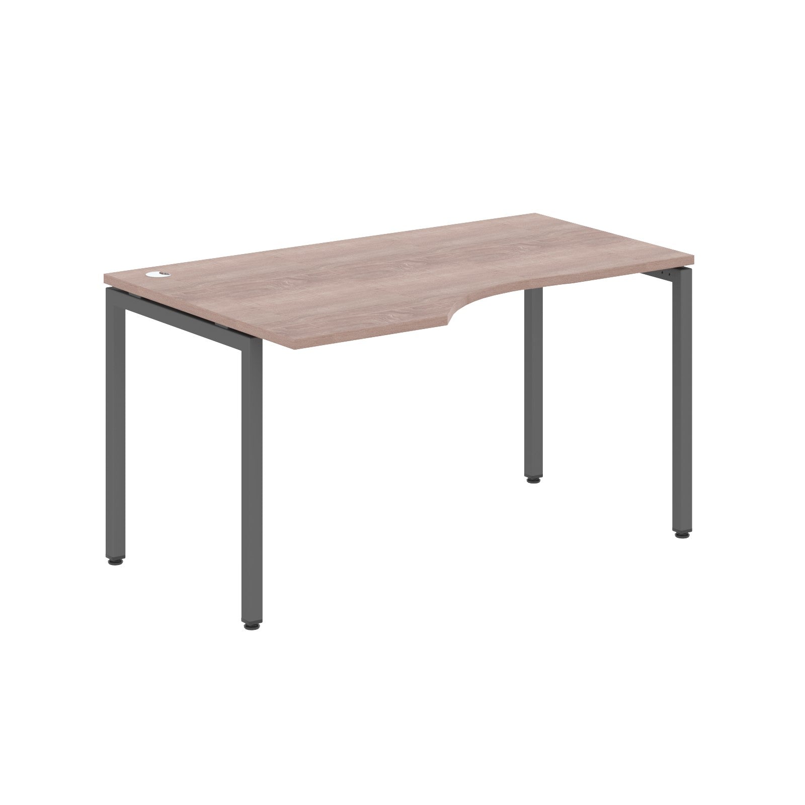 L SHAPE DESK MADE IN 25MM MFC TOP, E1 LAMINATE CHIPBOARD WITH WOODEN MODESTY PANEL 40X40MM METAL U SHAPE FRAMES by Treejar | Souqify