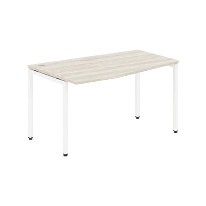 L SHAPE DESK MADE IN 25MM MFC TOP, E1 LAMINATE CHIPBOARD WITH WOODEN MODESTY PANEL 40X40MM METAL U SHAPE FRAMES by Treejar | Souqify