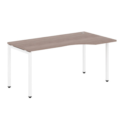 L SHAPE DESK MADE IN 25MM MFC TOP, E1 LAMINATE CHIPBOARD WITH WOODEN MODESTY PANEL 40X40MM METAL U SHAPE FRAMES by Treejar | Souqify