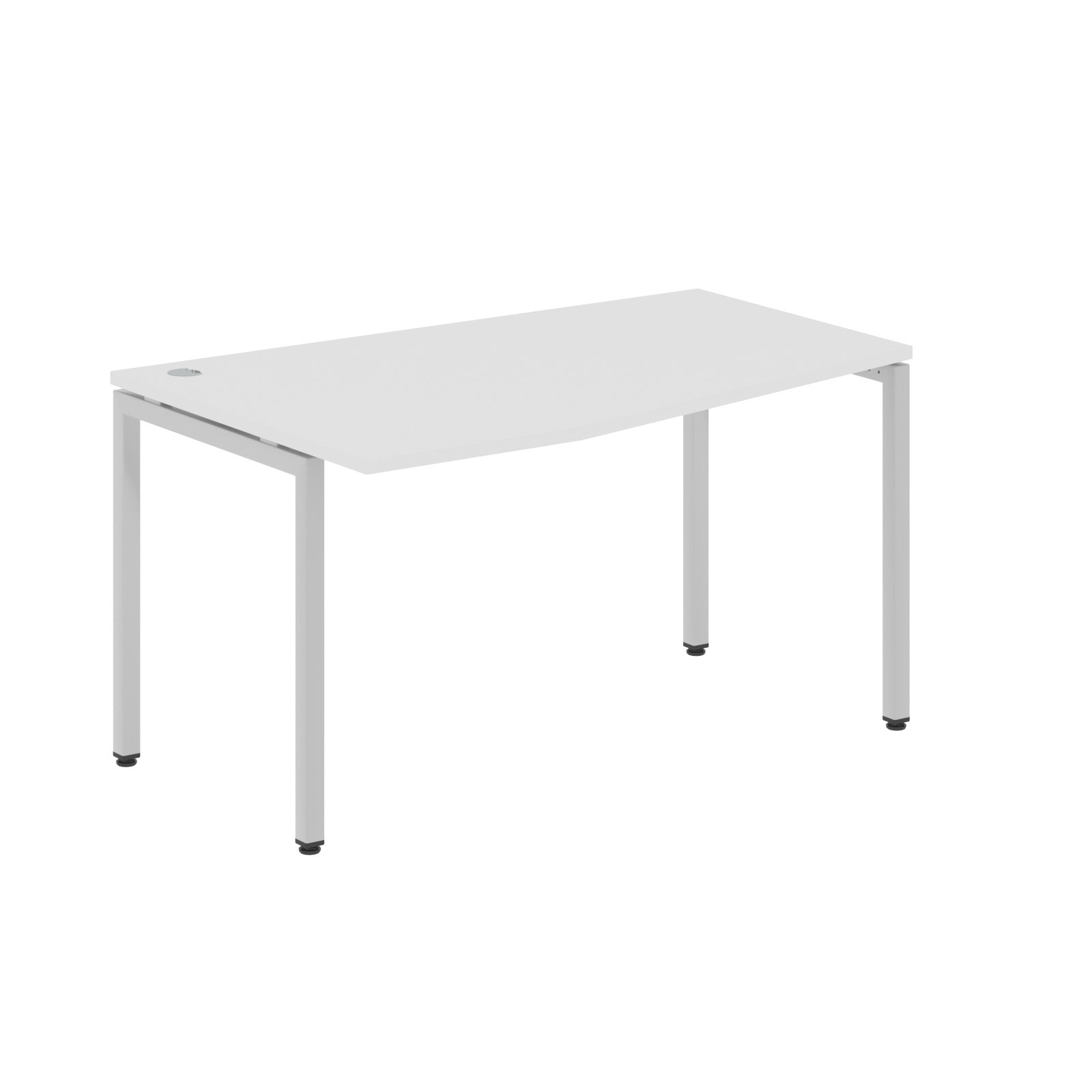 L SHAPE DESK MADE IN 25MM MFC TOP, E1 LAMINATE CHIPBOARD WITH WOODEN MODESTY PANEL 40X40MM METAL U SHAPE FRAMES by Treejar | Souqify
