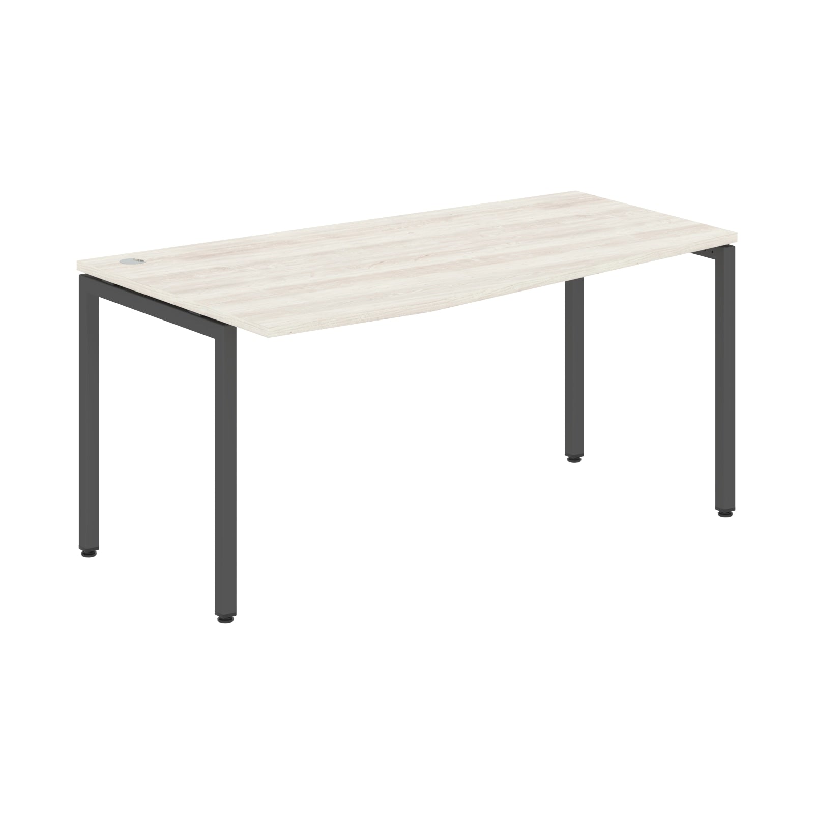 L SHAPE DESK MADE IN 25MM MFC TOP, E1 LAMINATE CHIPBOARD WITH WOODEN MODESTY PANEL 40X40MM METAL U SHAPE FRAMES by Treejar | Souqify