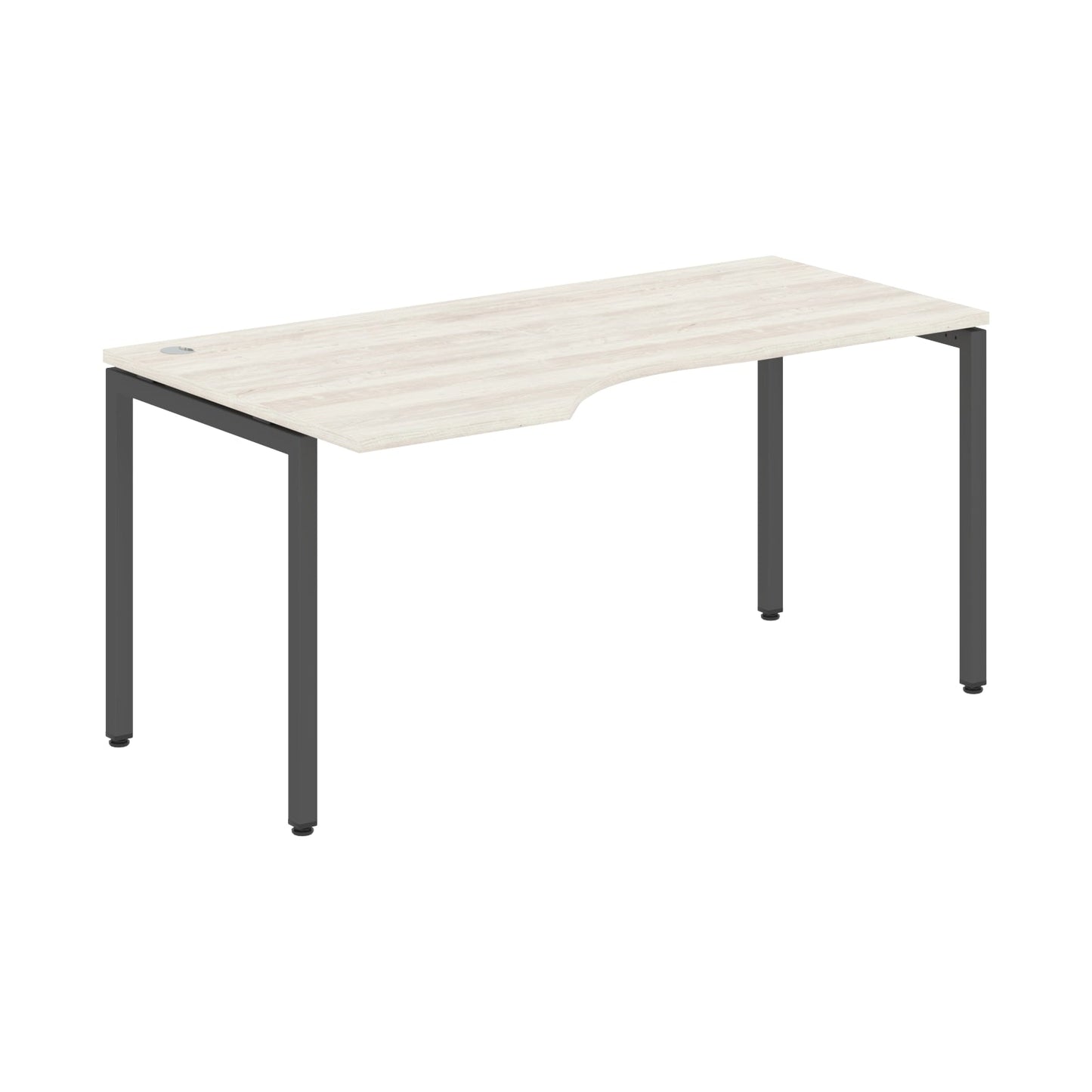 L SHAPE DESK MADE IN 25MM MFC TOP, E1 LAMINATE CHIPBOARD WITH WOODEN MODESTY PANEL 40X40MM METAL U SHAPE FRAMES by Treejar | Souqify