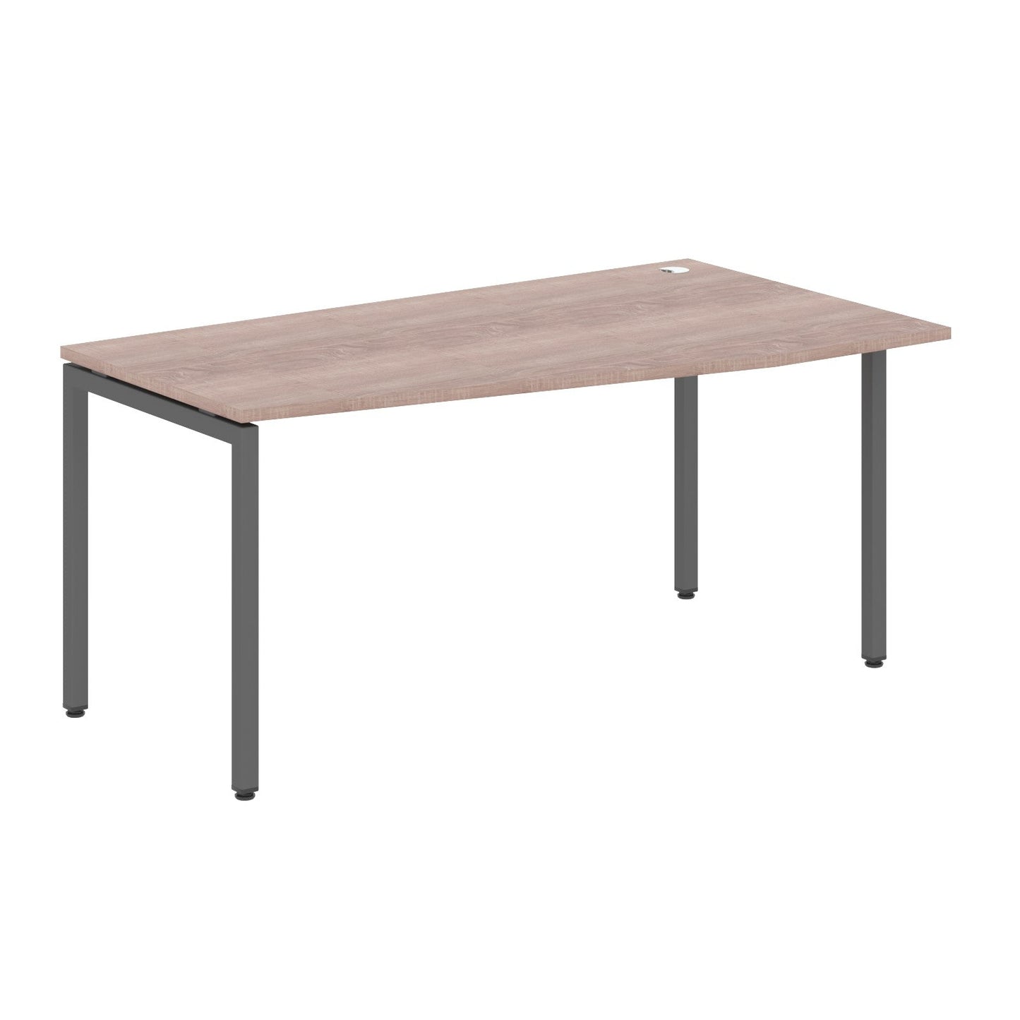 L SHAPE DESK MADE IN 25MM MFC TOP, E1 LAMINATE CHIPBOARD WITH WOODEN MODESTY PANEL 40X40MM METAL U SHAPE FRAMES by Treejar | Souqify