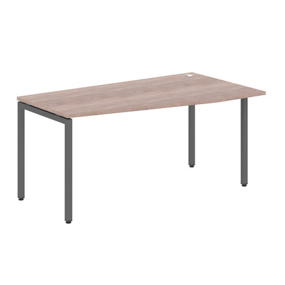 L SHAPE DESK MADE IN 25MM MFC TOP, E1 LAMINATE CHIPBOARD WITH WOODEN MODESTY PANEL 40X40MM METAL U SHAPE FRAMES by Treejar | Souqify