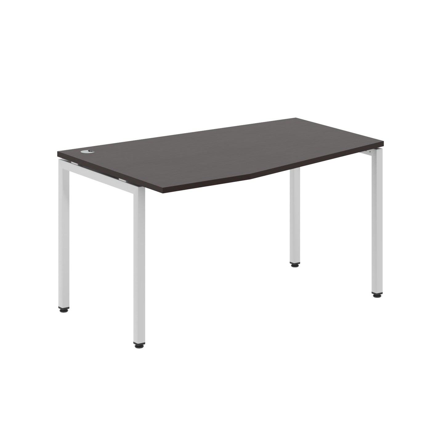 L SHAPE DESK MADE IN 25MM MFC TOP, E1 LAMINATE CHIPBOARD WITH WOODEN MODESTY PANEL 40X40MM METAL U SHAPE FRAMES by Treejar | Souqify