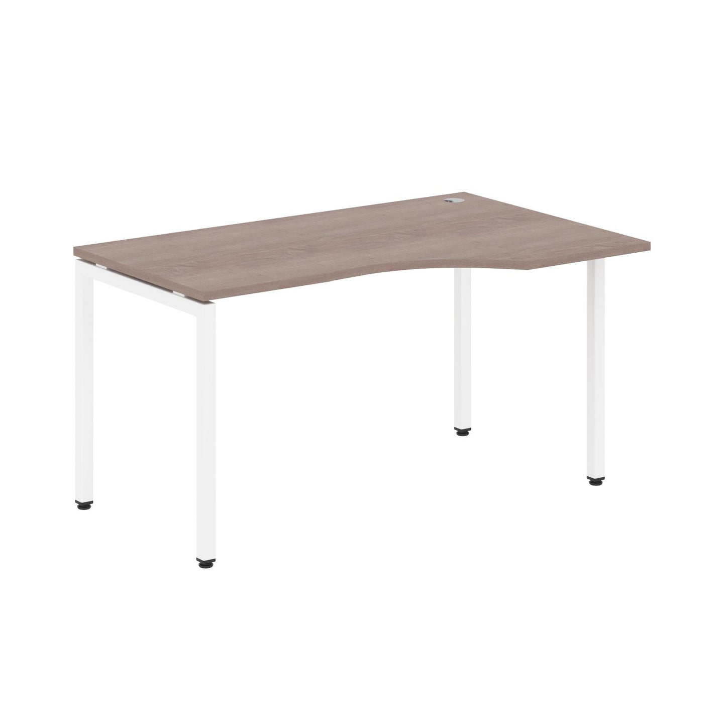 L SHAPE DESK MADE IN 25MM MFC TOP, E1 LAMINATE CHIPBOARD WITH WOODEN MODESTY PANEL 40X40MM METAL U SHAPE FRAMES by Treejar | Souqify