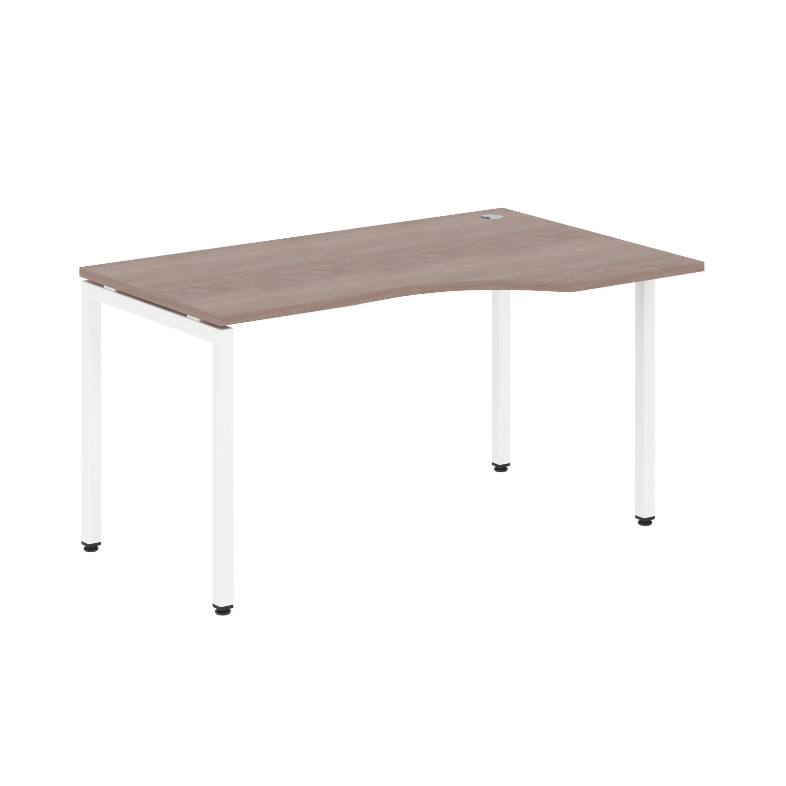 L SHAPE DESK MADE IN 25MM MFC TOP, E1 LAMINATE CHIPBOARD WITH WOODEN MODESTY PANEL 40X40MM METAL U SHAPE FRAMES by Treejar | Souqify