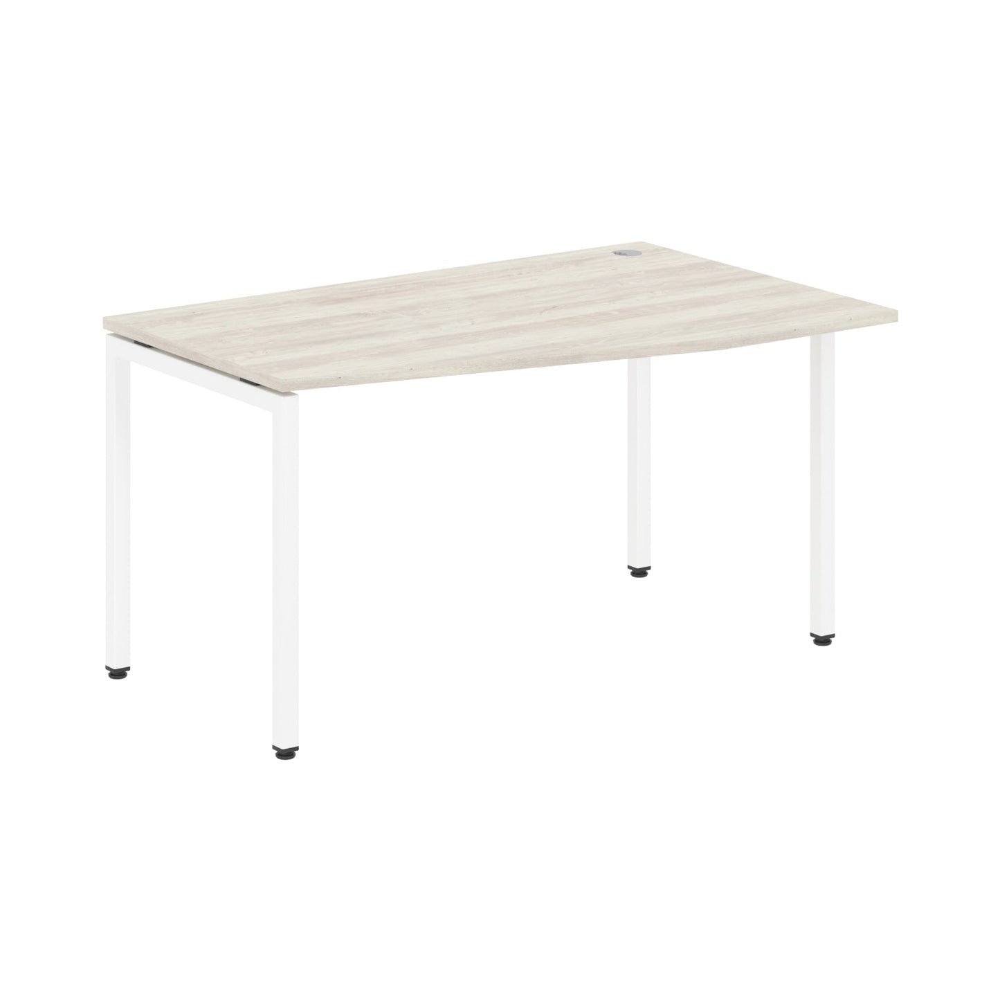 L SHAPE DESK MADE IN 25MM MFC TOP, E1 LAMINATE CHIPBOARD WITH WOODEN MODESTY PANEL 40X40MM METAL U SHAPE FRAMES by Treejar | Souqify