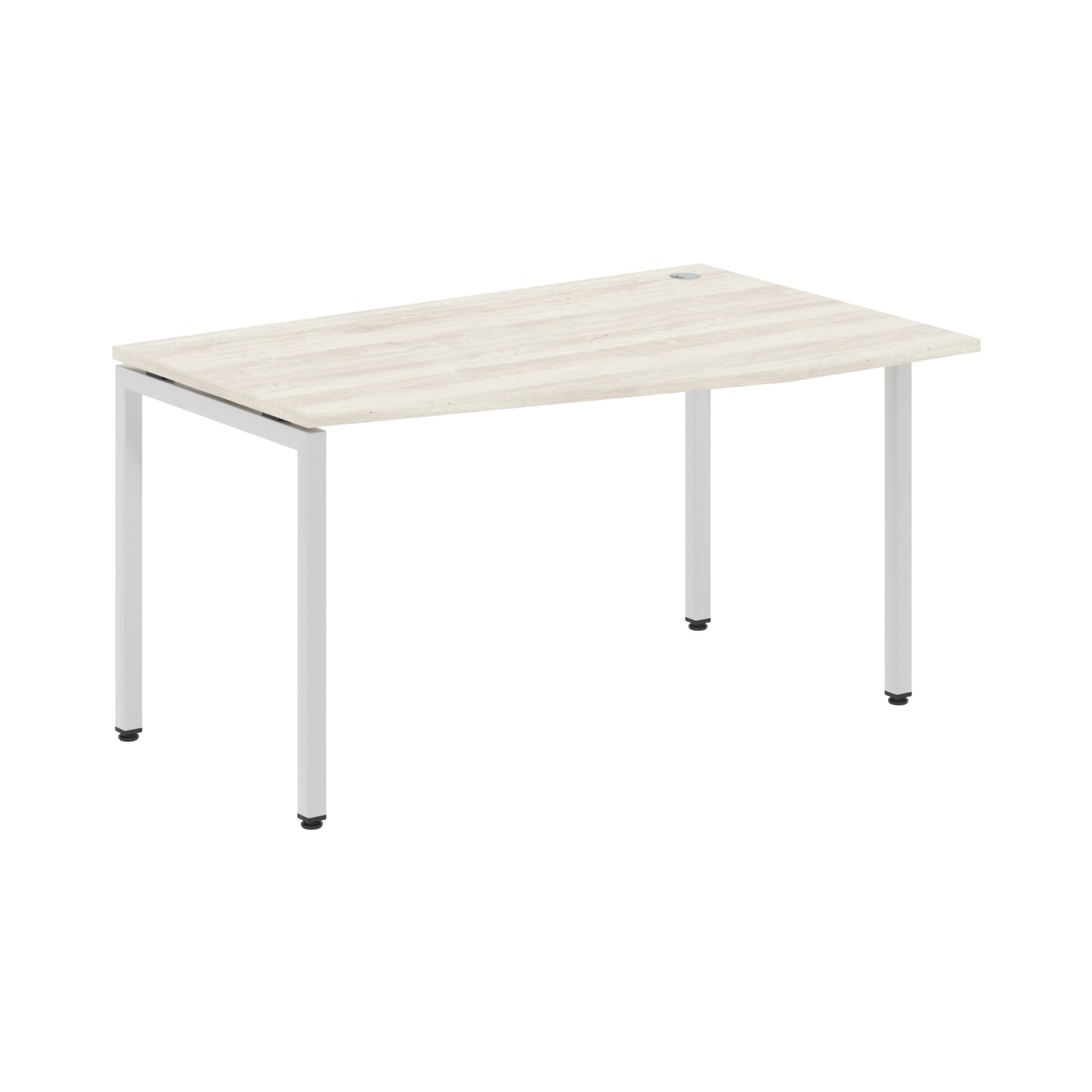 L SHAPE DESK MADE IN 25MM MFC TOP, E1 LAMINATE CHIPBOARD WITH WOODEN MODESTY PANEL 40X40MM METAL U SHAPE FRAMES by Treejar | Souqify