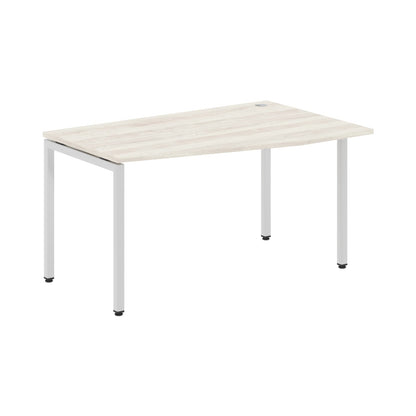 L SHAPE DESK MADE IN 25MM MFC TOP, E1 LAMINATE CHIPBOARD WITH WOODEN MODESTY PANEL 40X40MM METAL U SHAPE FRAMES by Treejar | Souqify