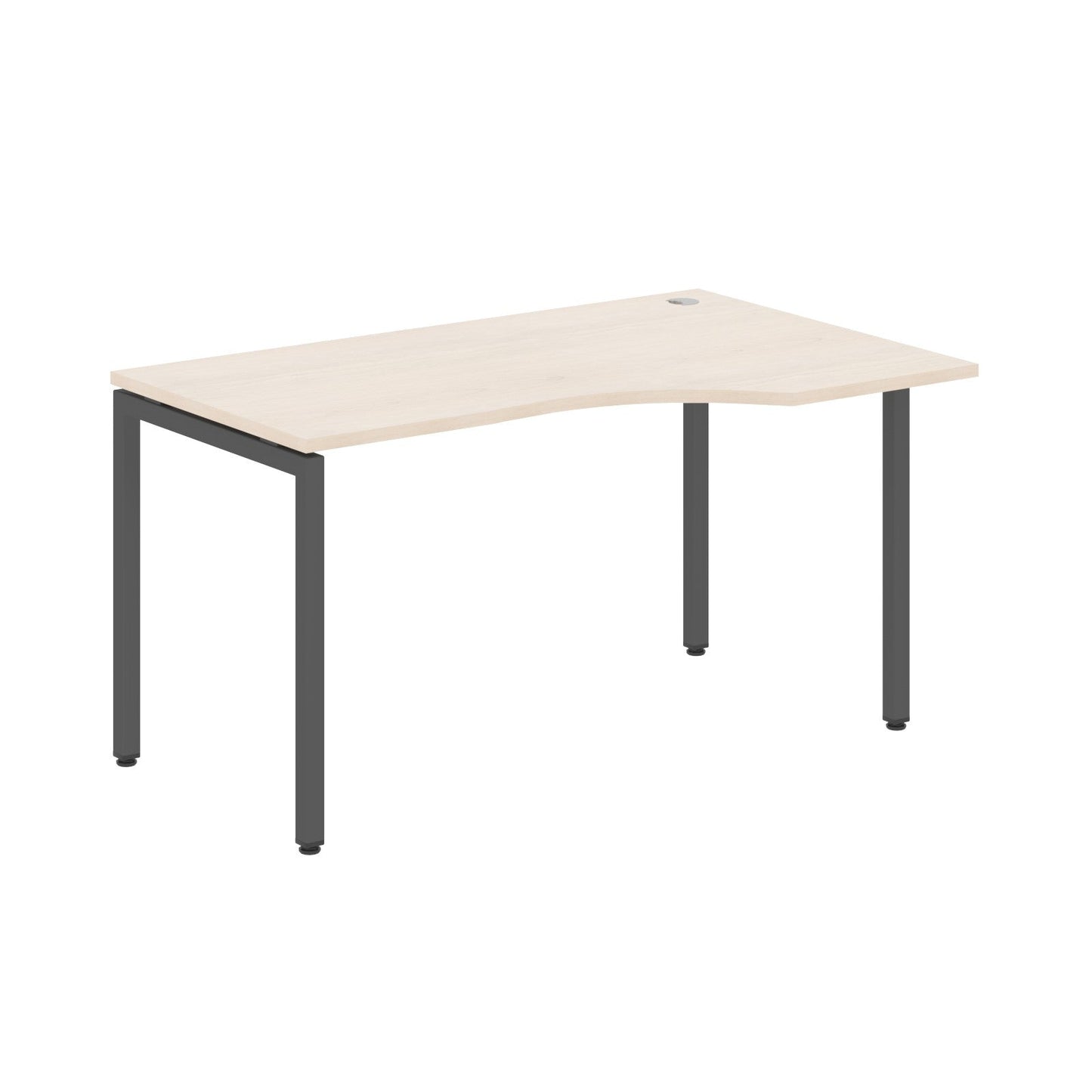 L SHAPE DESK MADE IN 25MM MFC TOP, E1 LAMINATE CHIPBOARD WITH WOODEN MODESTY PANEL 40X40MM METAL U SHAPE FRAMES by Treejar | Souqify