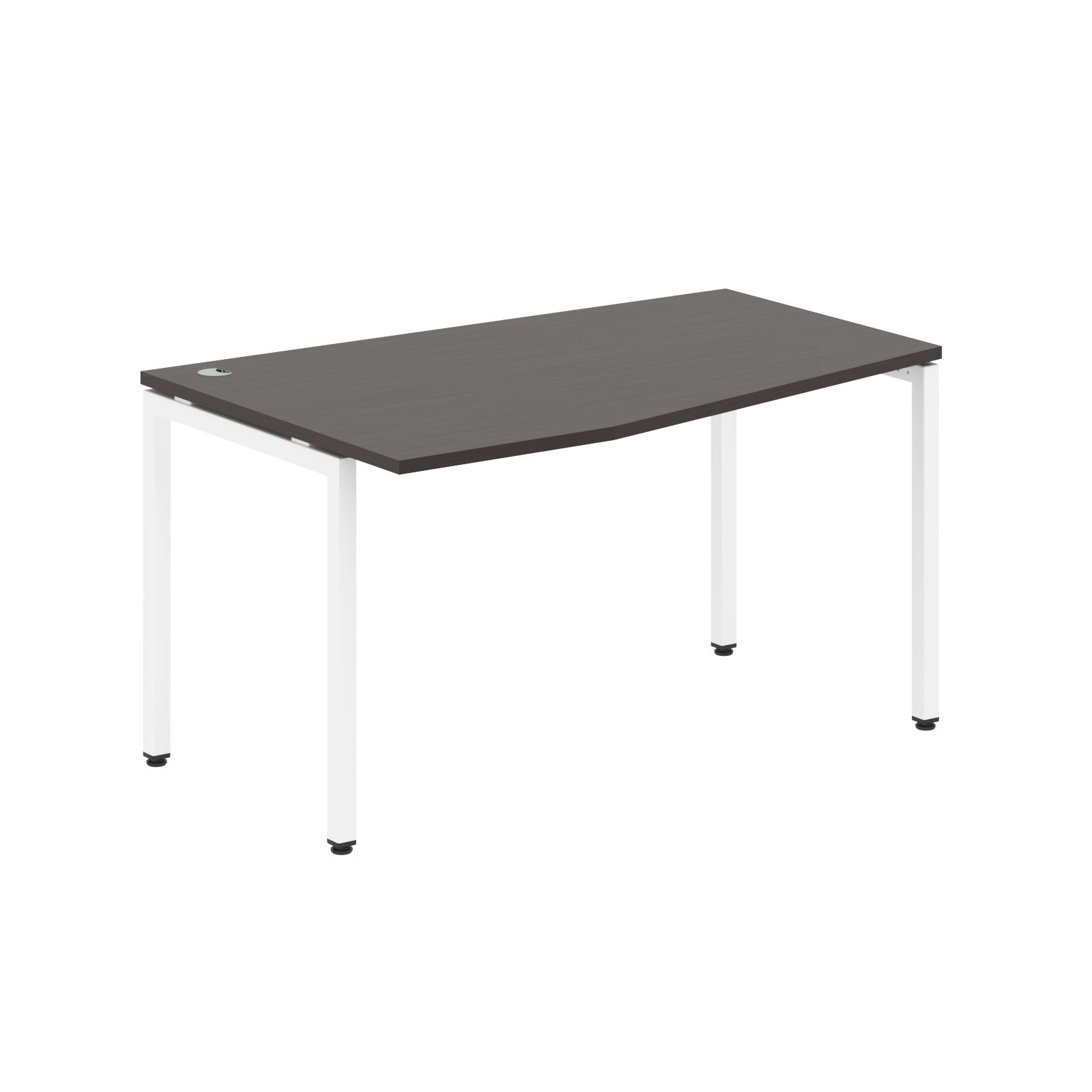 L SHAPE DESK MADE IN 25MM MFC TOP, E1 LAMINATE CHIPBOARD WITH WOODEN MODESTY PANEL 40X40MM METAL U SHAPE FRAMES by Treejar | Souqify
