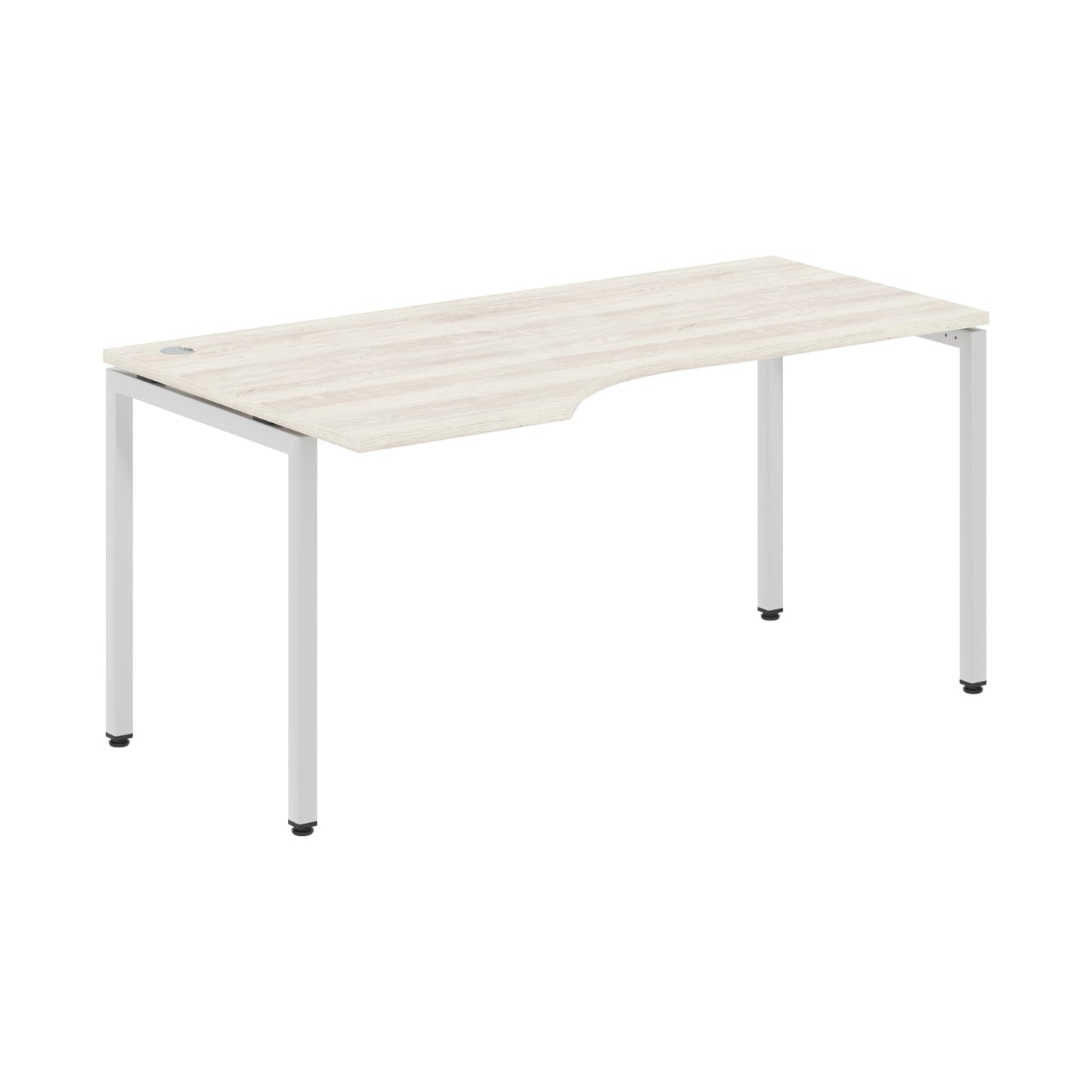 L SHAPE DESK MADE IN 25MM MFC TOP, E1 LAMINATE CHIPBOARD WITH WOODEN MODESTY PANEL 40X40MM METAL U SHAPE FRAMES by Treejar | Souqify
