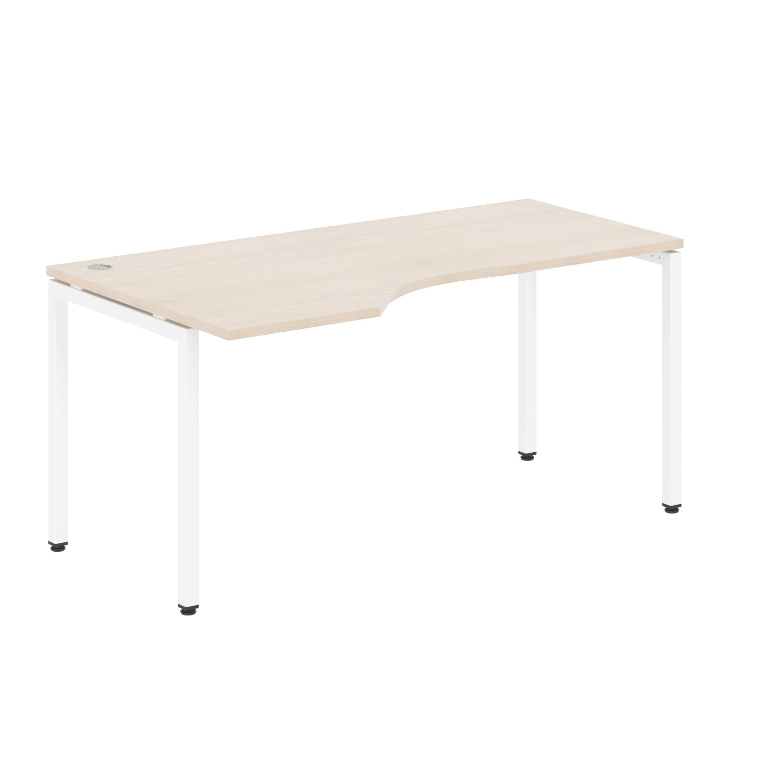 L SHAPE DESK MADE IN 25MM MFC TOP, E1 LAMINATE CHIPBOARD WITH WOODEN MODESTY PANEL 40X40MM METAL U SHAPE FRAMES by Treejar | Souqify