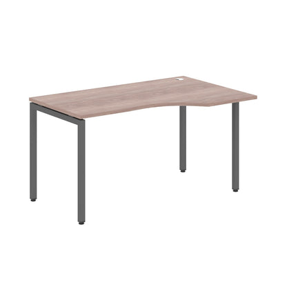 L SHAPE DESK MADE IN 25MM MFC TOP, E1 LAMINATE CHIPBOARD WITH WOODEN MODESTY PANEL 40X40MM METAL U SHAPE FRAMES by Treejar | Souqify