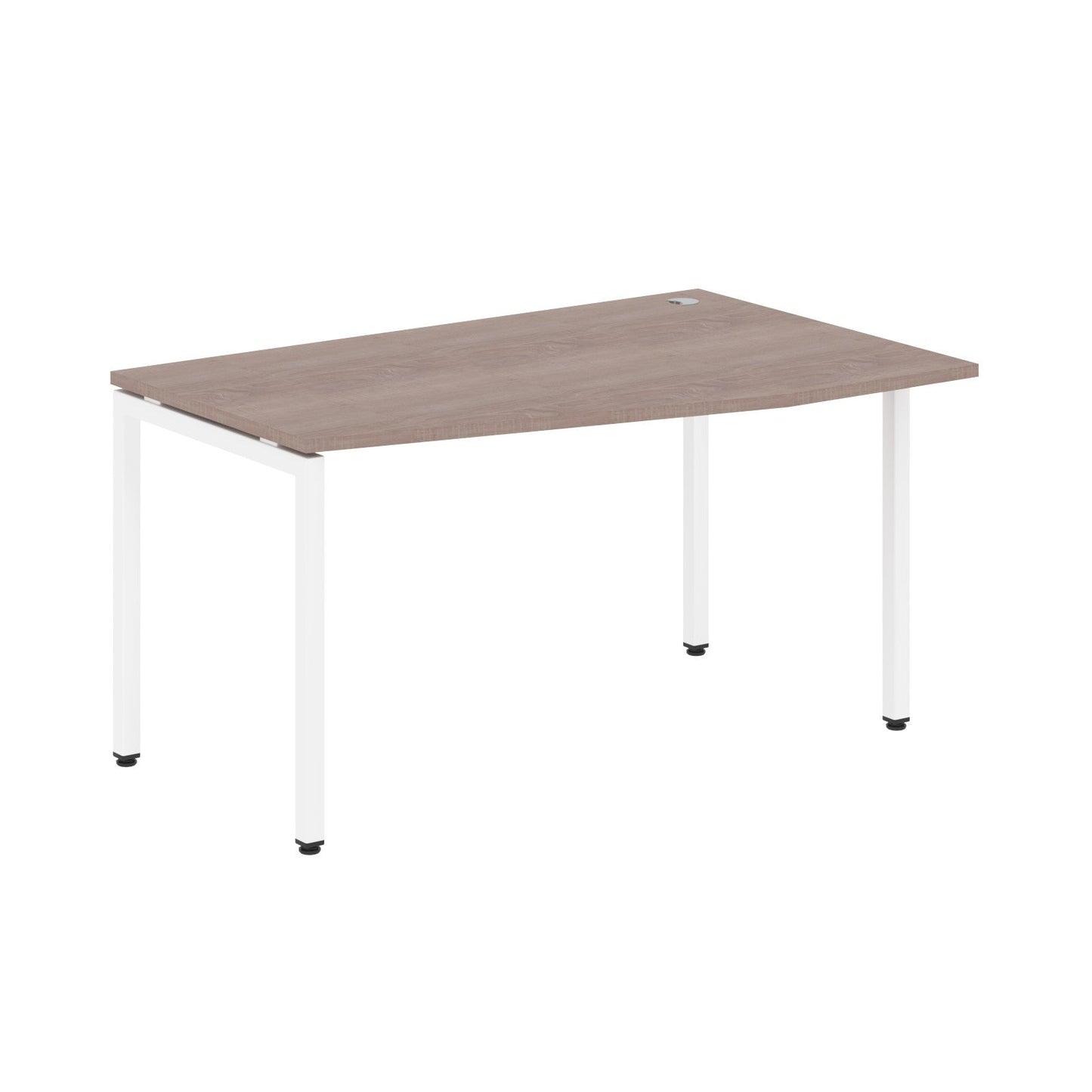 L SHAPE DESK MADE IN 25MM MFC TOP, E1 LAMINATE CHIPBOARD WITH WOODEN MODESTY PANEL 40X40MM METAL U SHAPE FRAMES by Treejar | Souqify