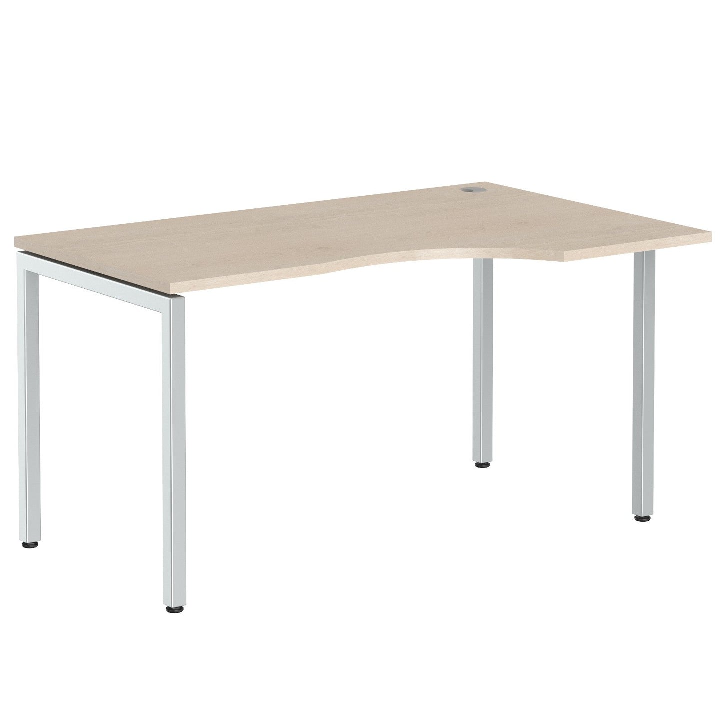 L SHAPE DESK MADE IN 25MM MFC TOP, E1 LAMINATE CHIPBOARD WITH WOODEN MODESTY PANEL 40X40MM METAL U SHAPE FRAMES by Treejar | Souqify
