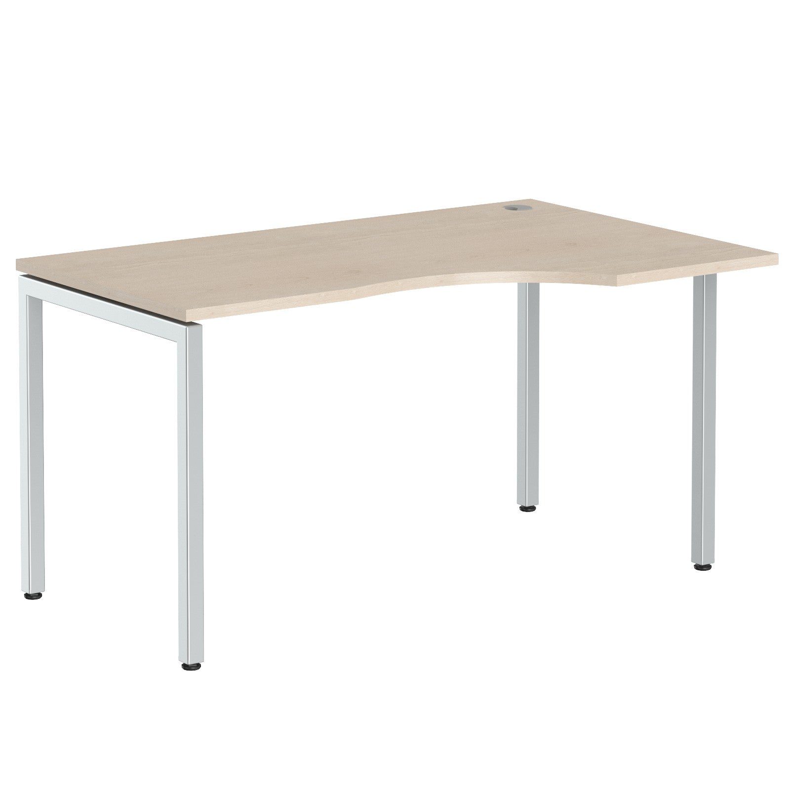 L SHAPE DESK MADE IN 25MM MFC TOP, E1 LAMINATE CHIPBOARD WITH WOODEN MODESTY PANEL 40X40MM METAL U SHAPE FRAMES by Treejar | Souqify