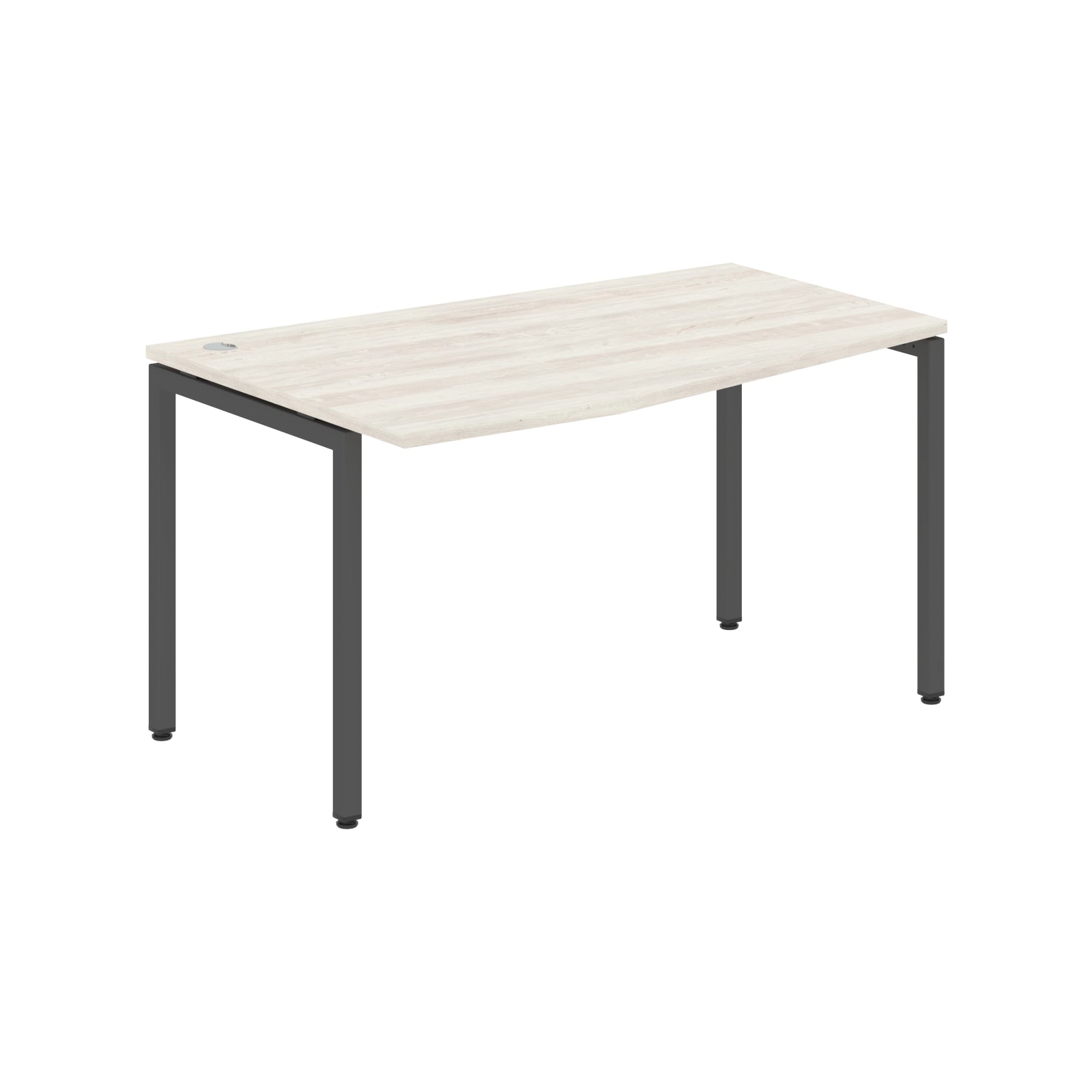 L SHAPE DESK MADE IN 25MM MFC TOP, E1 LAMINATE CHIPBOARD WITH WOODEN MODESTY PANEL 40X40MM METAL U SHAPE FRAMES by Treejar | Souqify