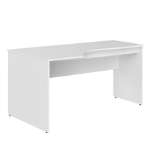 L SHAPE DESK MADE IN E1 LAMINATE CHIPBOARD WITH MODESTY PANEL AND LEGS by Treejar | Souqify