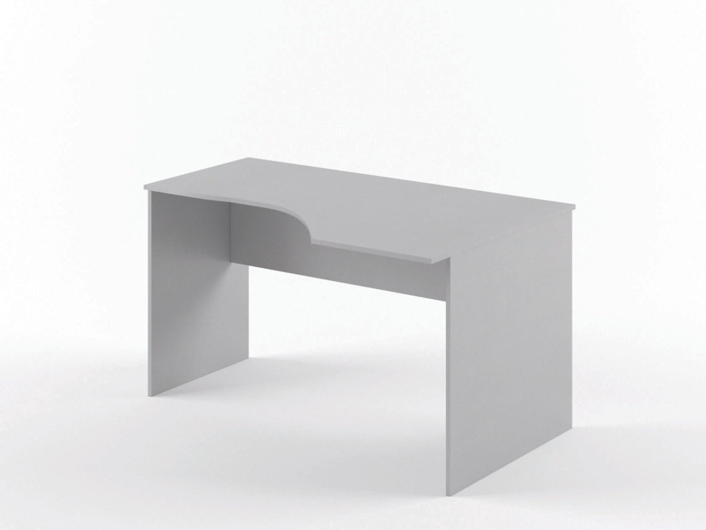 L SHAPE DESK MADE IN E1 LAMINATE CHIPBOARD WITH MODESTY PANEL AND LEGS by Treejar | Souqify