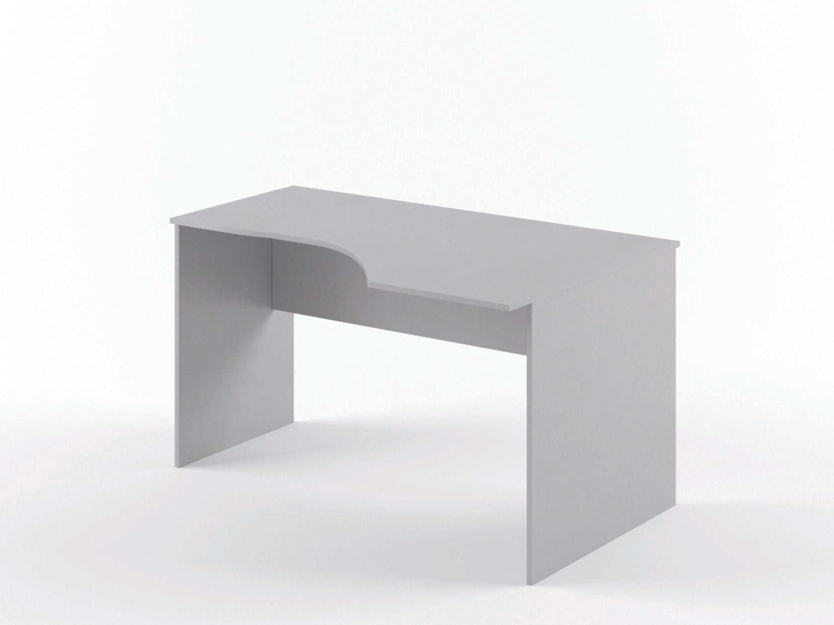 L SHAPE DESK MADE IN E1 LAMINATE CHIPBOARD WITH MODESTY PANEL AND LEGS by Treejar | Souqify