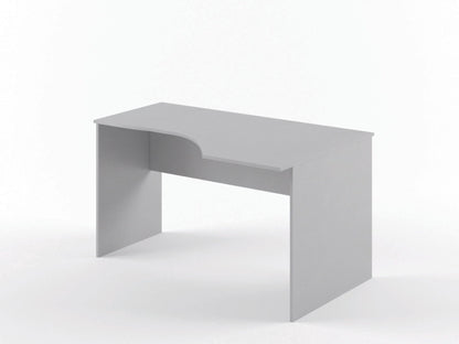 L SHAPE DESK MADE IN E1 LAMINATE CHIPBOARD WITH MODESTY PANEL AND LEGS by Treejar | Souqify