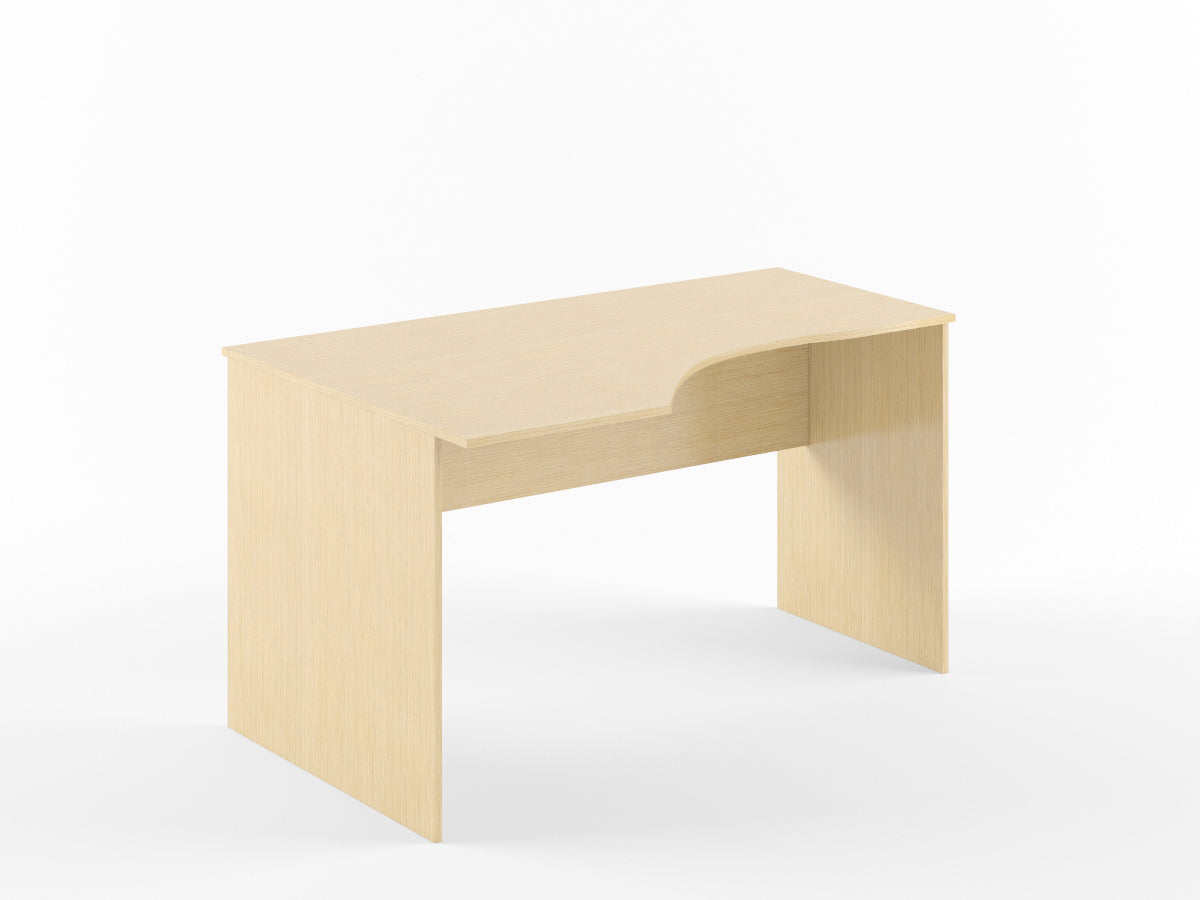 L SHAPE DESK MADE IN E1 LAMINATE CHIPBOARD WITH MODESTY PANEL AND LEGS by Treejar | Souqify