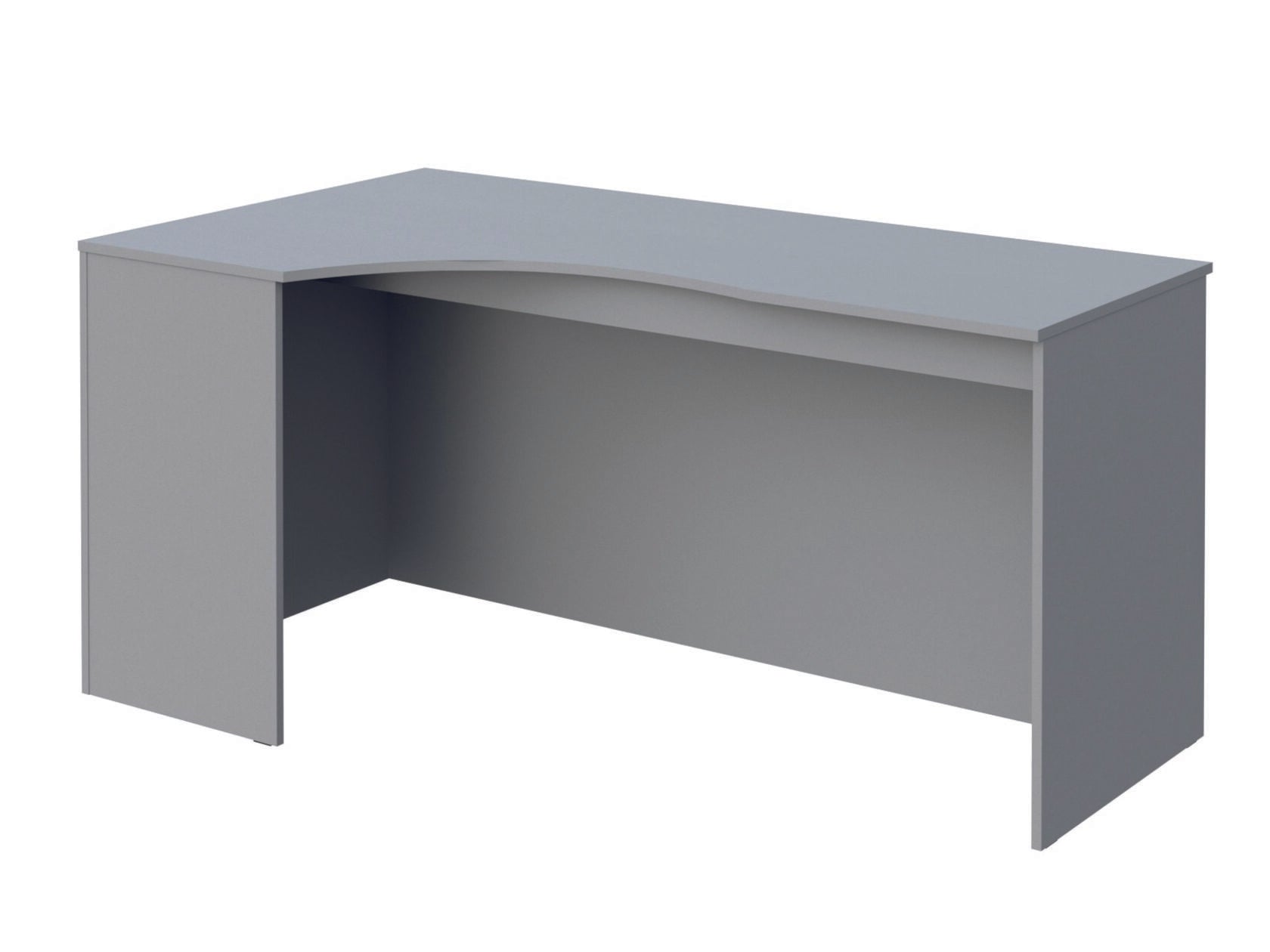 L SHAPE DESK MADE IN E1 LAMINATE CHIPBOARD WITH MODESTY PANEL AND LEGS by Treejar | Souqify