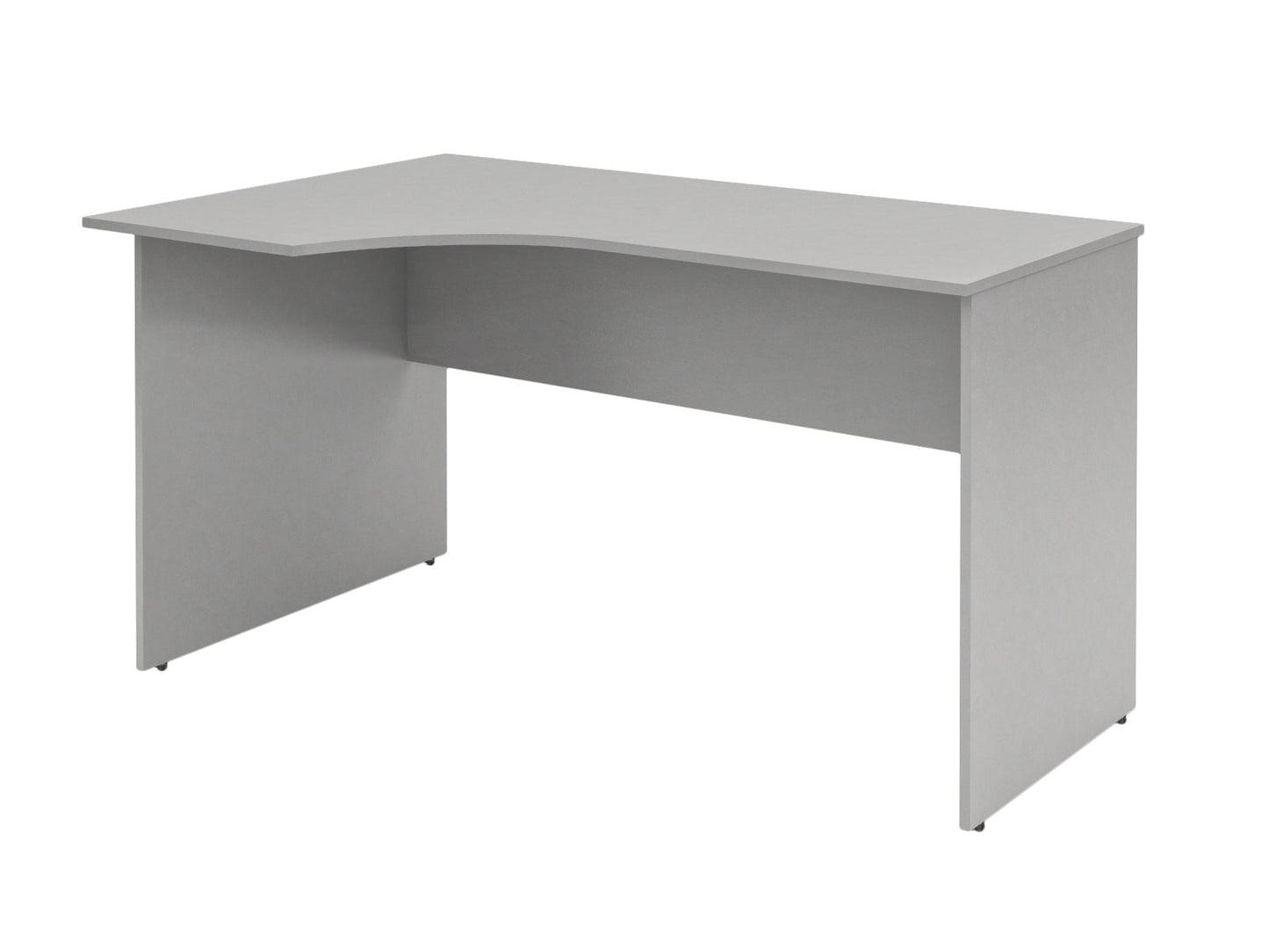 L SHAPE DESK MADE IN E1 LAMINATE CHIPBOARD WITH MODESTY PANEL AND LEGS by Treejar | Souqify
