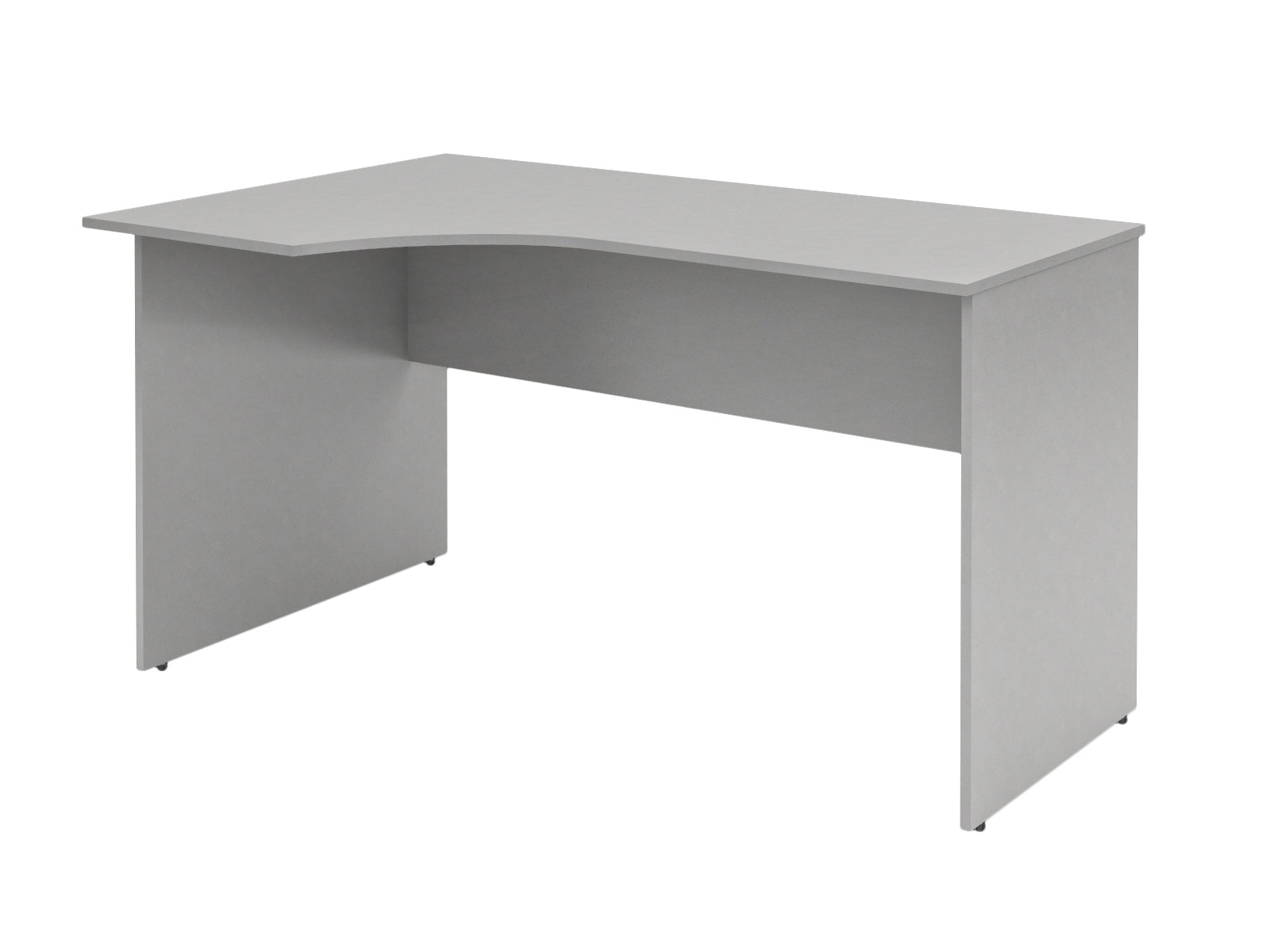 L SHAPE DESK MADE IN E1 LAMINATE CHIPBOARD WITH MODESTY PANEL AND LEGS by Treejar | Souqify
