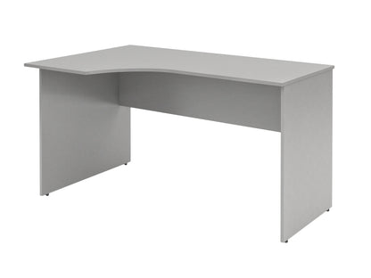 L SHAPE DESK MADE IN E1 LAMINATE CHIPBOARD WITH MODESTY PANEL AND LEGS by Treejar | Souqify