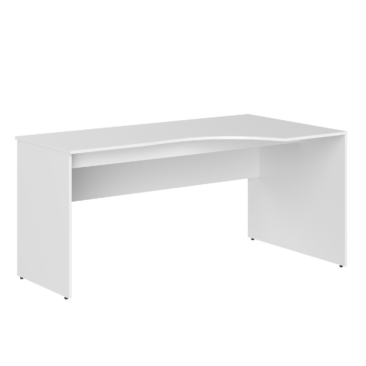 L SHAPE DESK MADE IN E1 LAMINATE CHIPBOARD WITH MODESTY PANEL AND LEGS by Treejar | Souqify