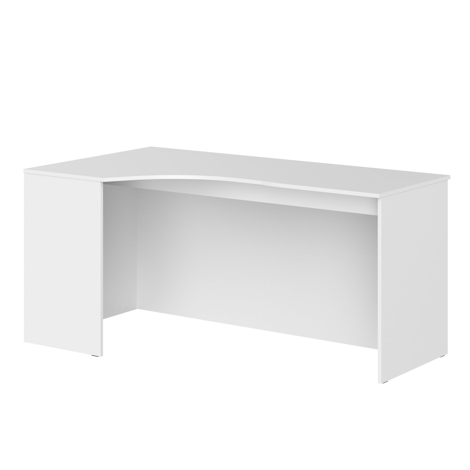 L SHAPE DESK MADE IN E1 LAMINATE CHIPBOARD WITH MODESTY PANEL AND LEGS by Treejar | Souqify