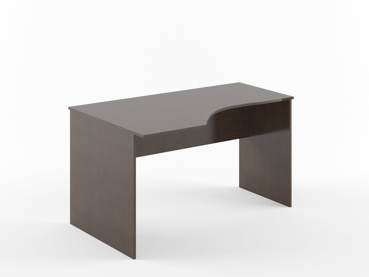 L SHAPE DESK MADE IN E1 LAMINATE CHIPBOARD WITH MODESTY PANEL AND LEGS by Treejar | Souqify