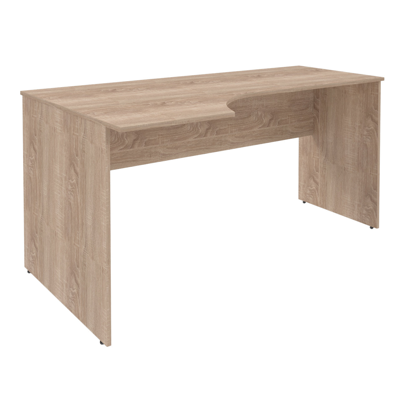 L SHAPE DESK MADE IN E1 LAMINATE CHIPBOARD WITH MODESTY PANEL AND LEGS by Treejar | Souqify