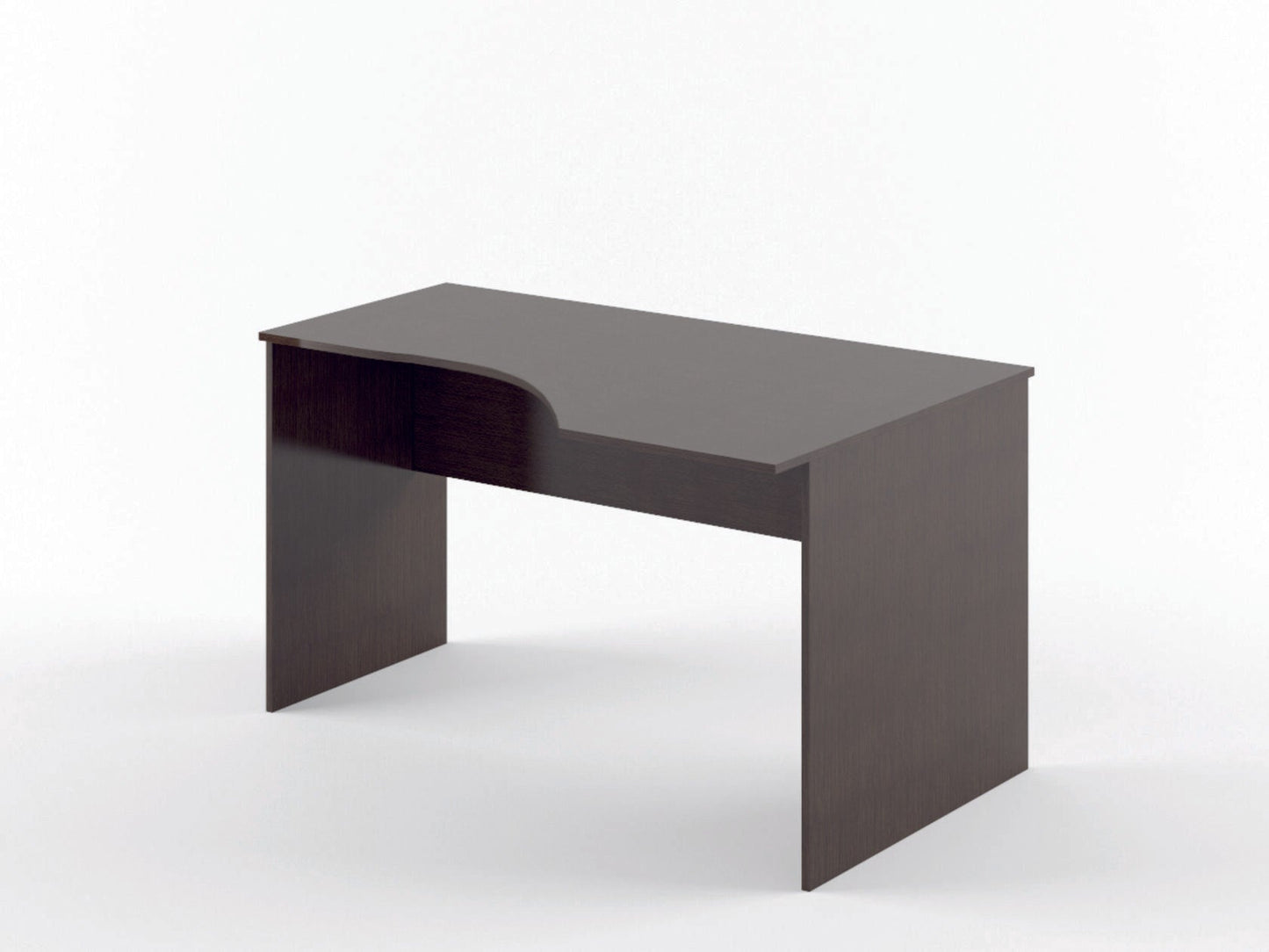 L SHAPE DESK MADE IN E1 LAMINATE CHIPBOARD WITH MODESTY PANEL AND LEGS by Treejar | Souqify