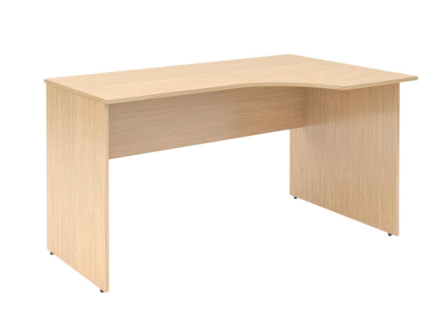 L SHAPE DESK MADE IN E1 LAMINATE CHIPBOARD WITH MODESTY PANEL AND LEGS by Treejar | Souqify
