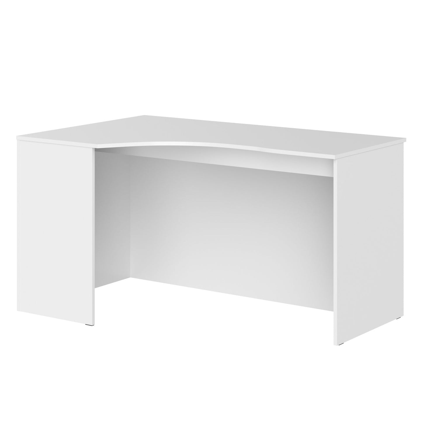 L SHAPE DESK MADE IN E1 LAMINATE CHIPBOARD WITH MODESTY PANEL AND LEGS by Treejar | Souqify